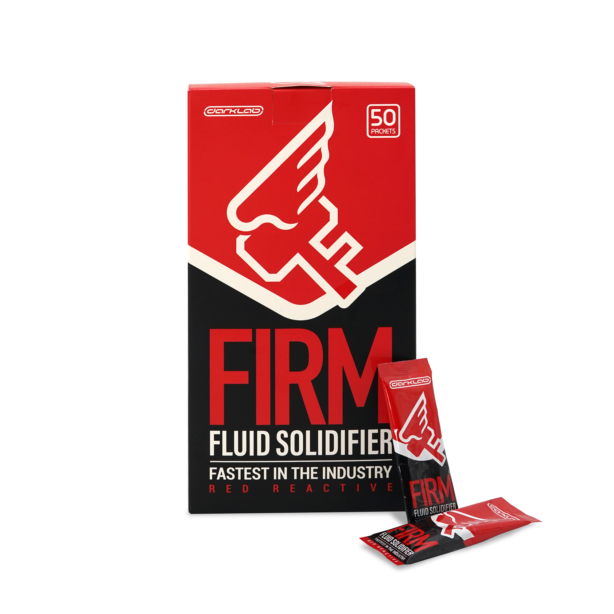 FIRM Fluid Solidifier - 50 Packs Absorbent Powder for Oil, Chemical & Water Spills | Fast-Acting Industrial & Home Use Leak Cleanup Solution