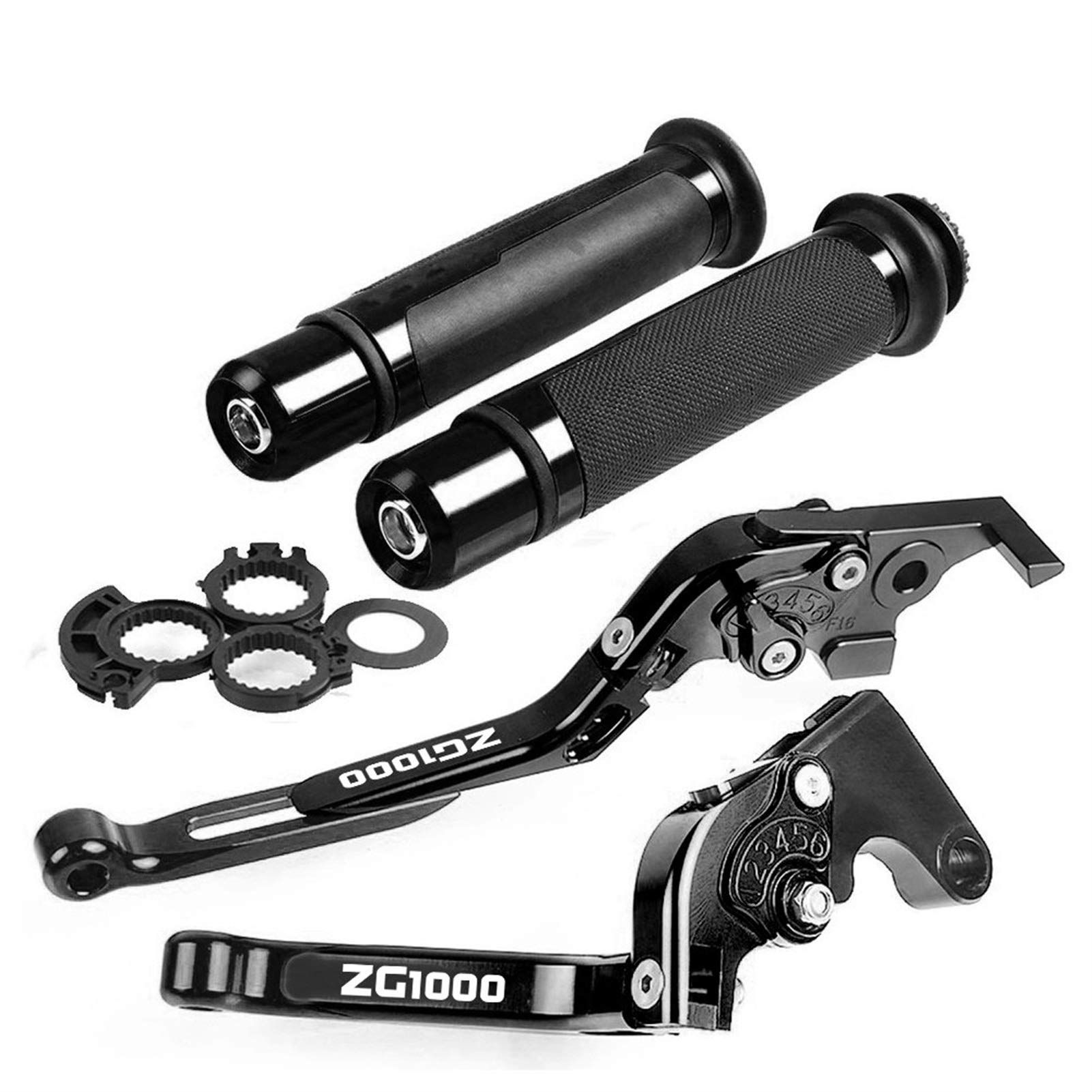 Motorcycle Brake & Clutch Levers for Kawasaki ZG1000 Concours (1992-2006) - CNC Aluminum Alloy Replacement Handlebars Grips - Perfect for Touring, Commuting & Long-Distance Riding