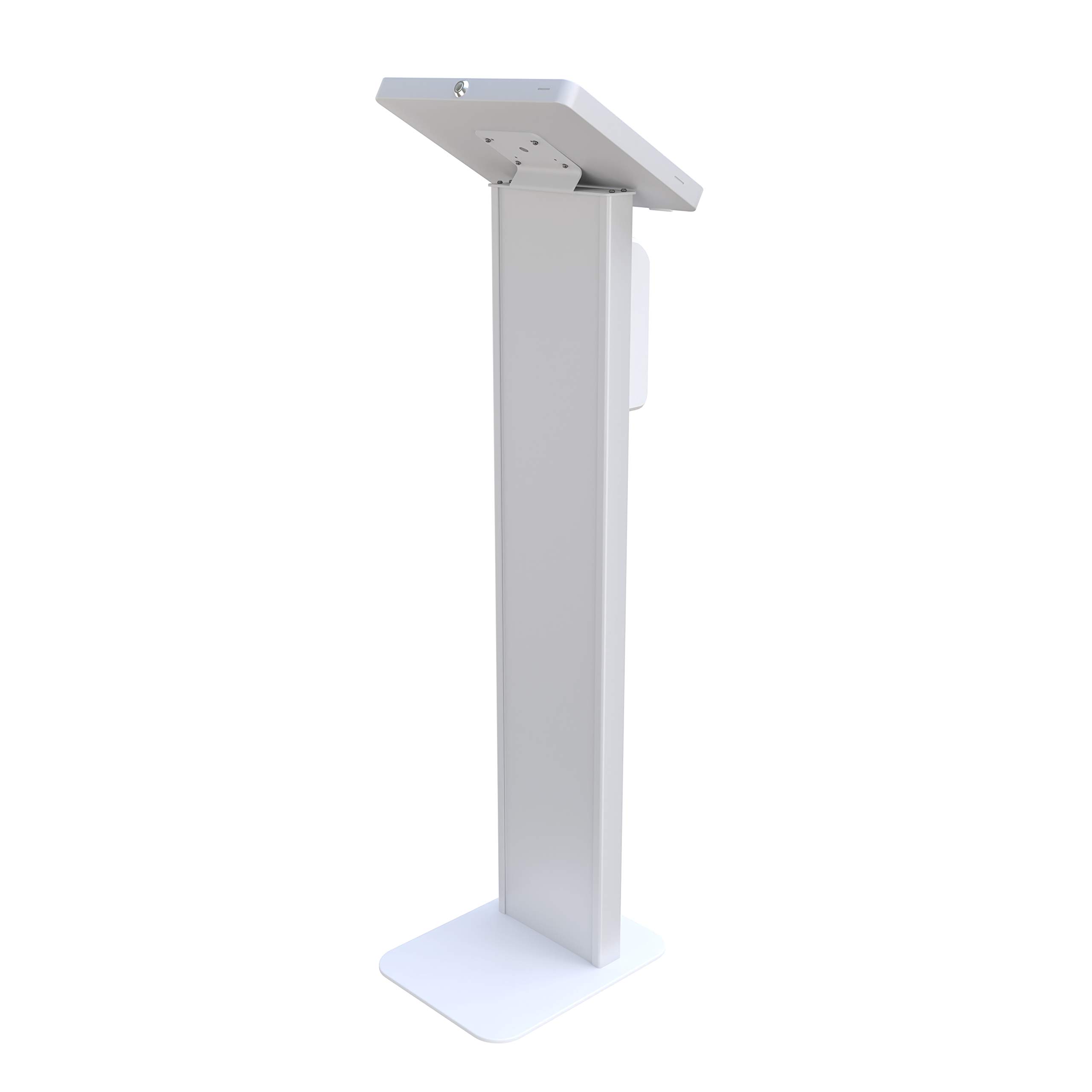 Premium Locking Floor Stand Kiosk with Graphic Card Slot & Automatic Soap Dispenser - Secure Display for iPad Pro 11