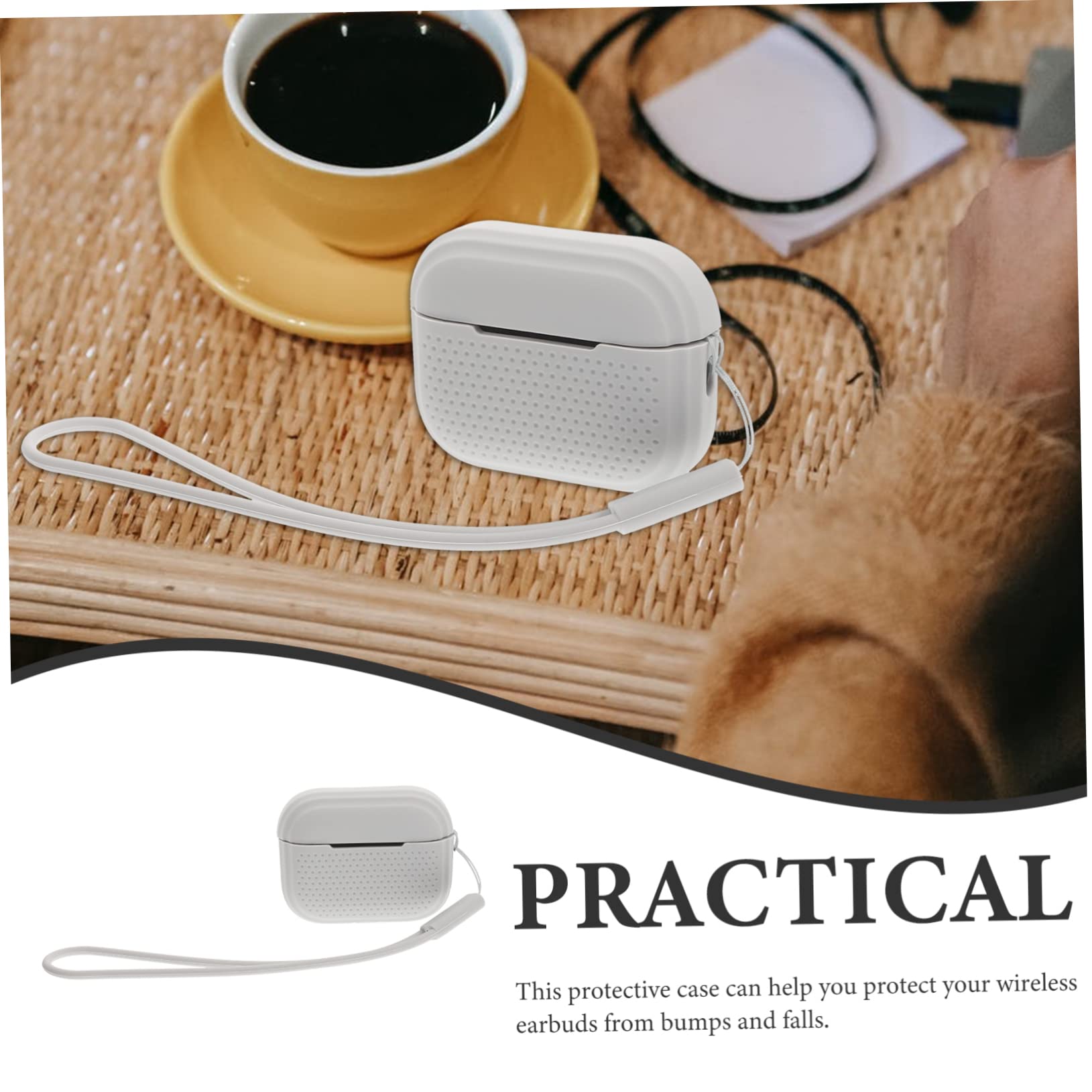 OSALADI 2-Pack Protective Earphone Case - Durable Earbuds Storage Box with Decorative Design, Portable Carrying Sleeve for AirPods & Wireless Earbuds - Perfect for Travel, Gym & Daily Use