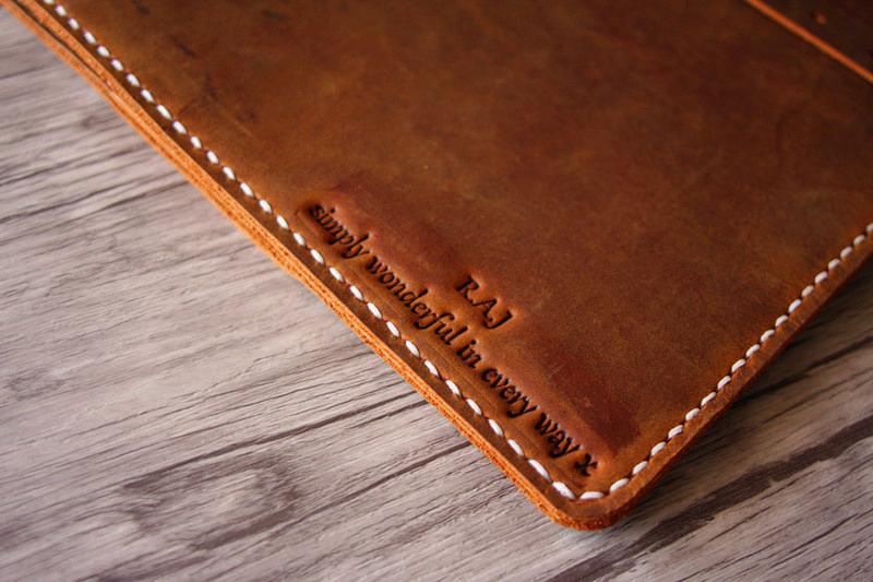 Premium Genuine Leather MacBook Air 13-inch Case - Slim Protective Laptop Sleeve for MacBook Air M1/M2 (2020-2023) | Perfect for Business Travel, Office & School Use
