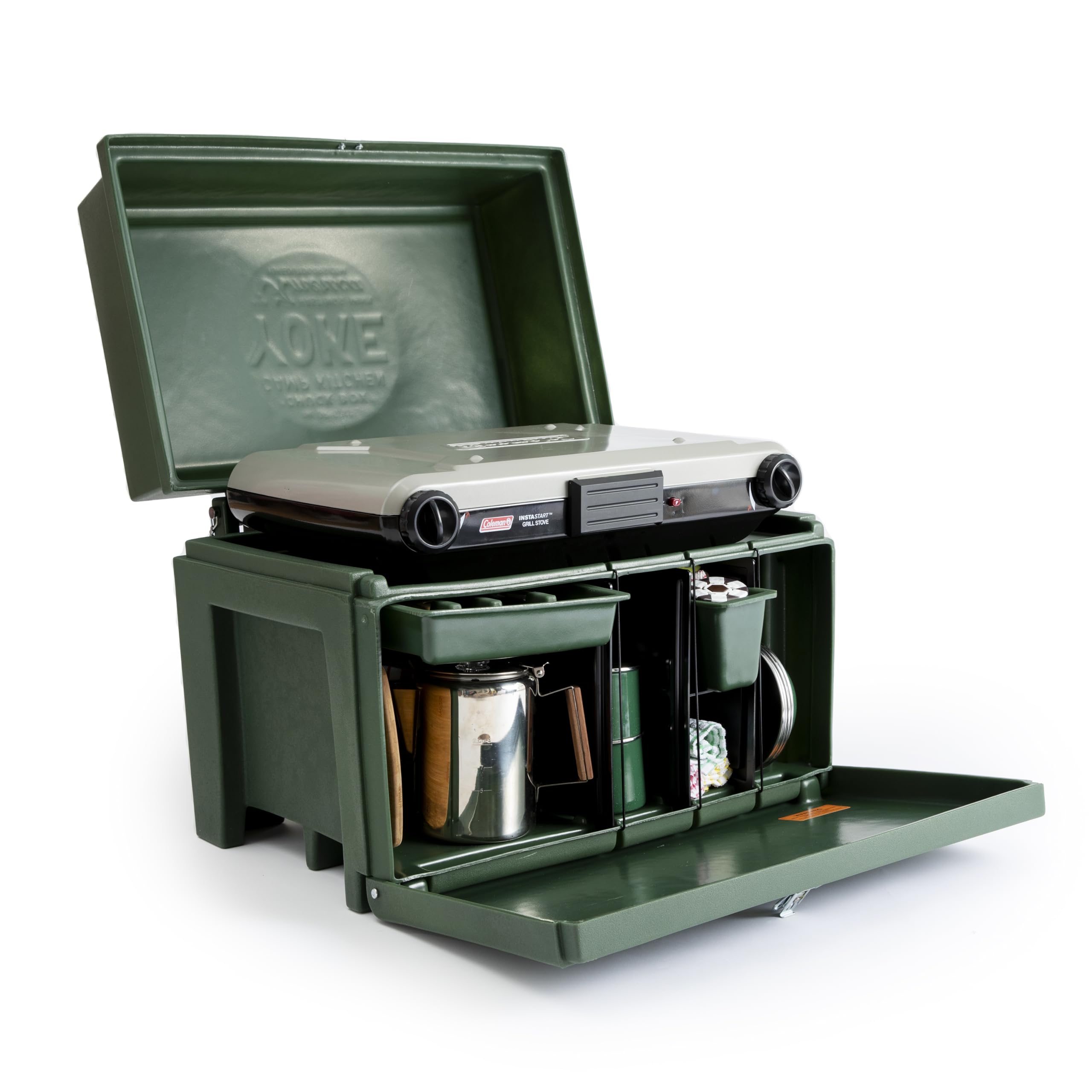 YOKE Chuck Box Camp Kitchen - American-Made Portable Camping Kitchen with Sink & Storage | Perfect for Outdoor Cooking, Camping Trips & RV Adventures