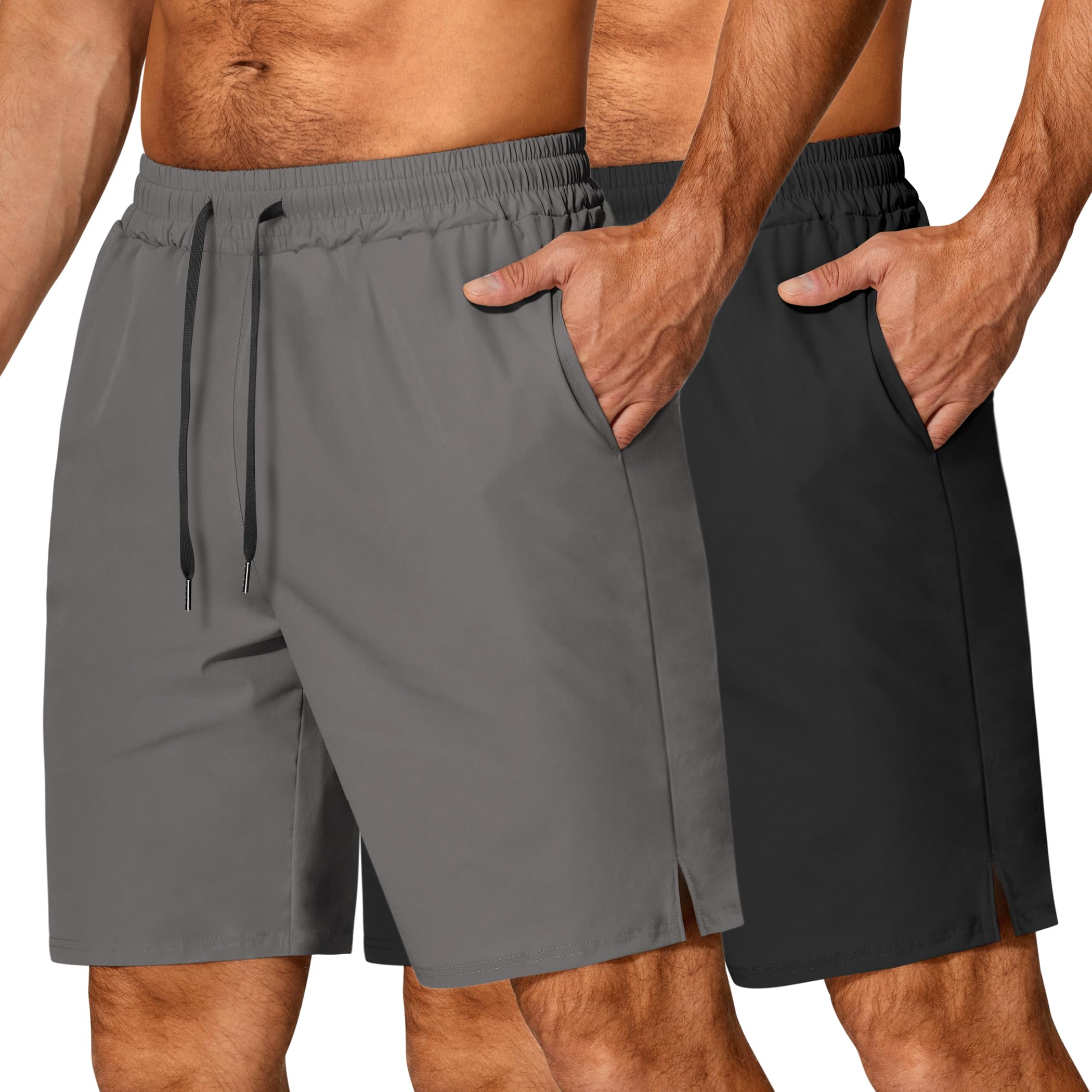 COOFANDY Men's Quick Dry Athletic Running Shorts - Lightweight Gym Workout Training Sports Shorts with Pockets for Jogging, Basketball & Outdoor Activities