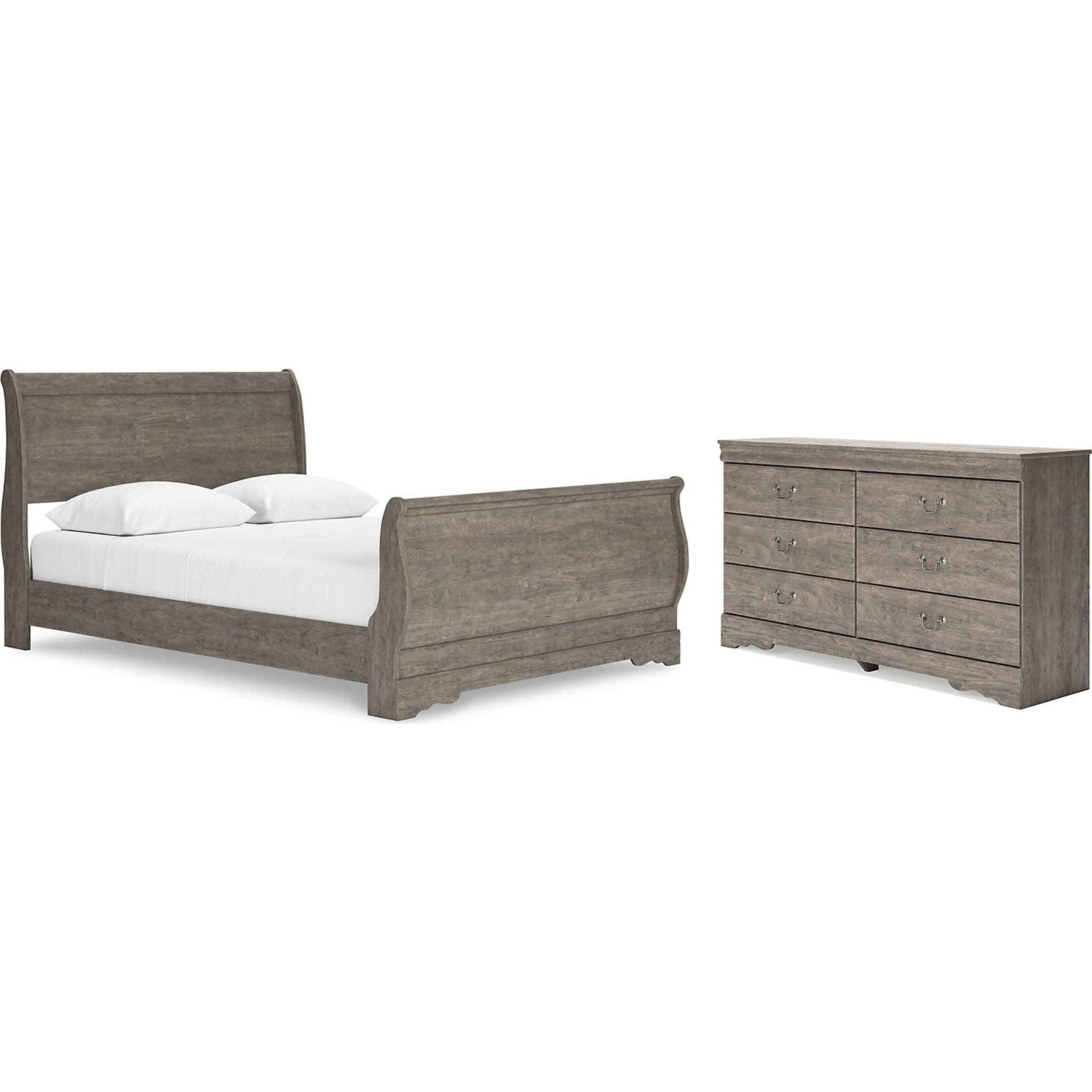 Bayzor 4-Piece Queen Size Bedroom Set - Gray Comforter, Sheets, Pillowcases & Shams | Soft Microfiber Bedding Collection for Cozy Sleep & Home Decor