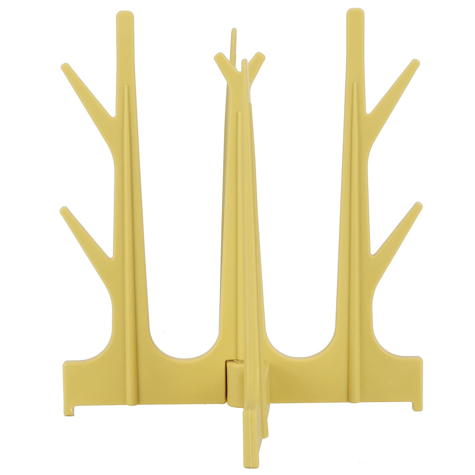 Multifunctional Storage Rack - Odor-Free Kitchen Organizer with Unique Branch Design for Home, Restaurant & Office Use | Perfect for Women (Yellow)