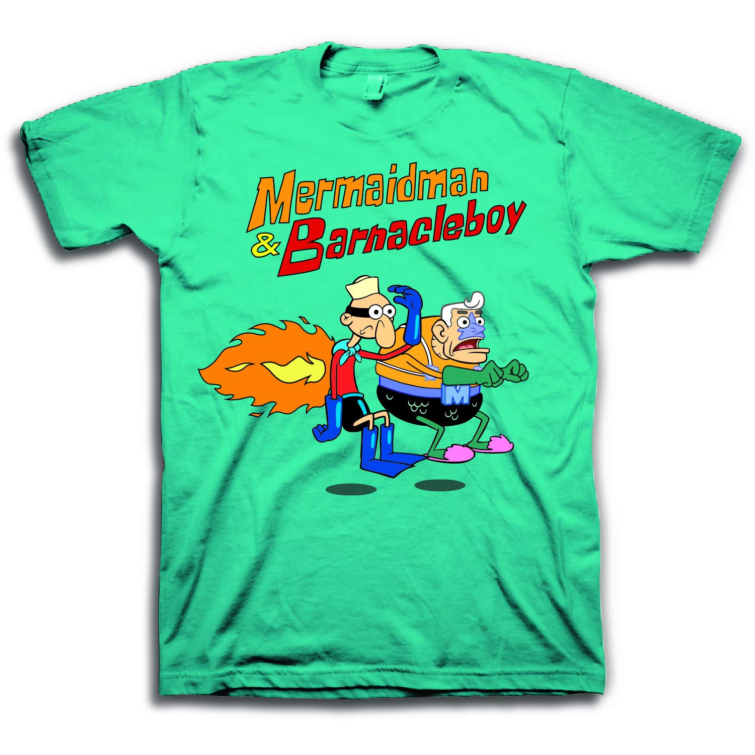 Men's SpongeBob SquarePants Classic T-Shirt - Cartoon Characters SpongeBob, Patrick & Krusty Krab Graphic Tee for Casual Wear, Cosplay & Fan Gifts