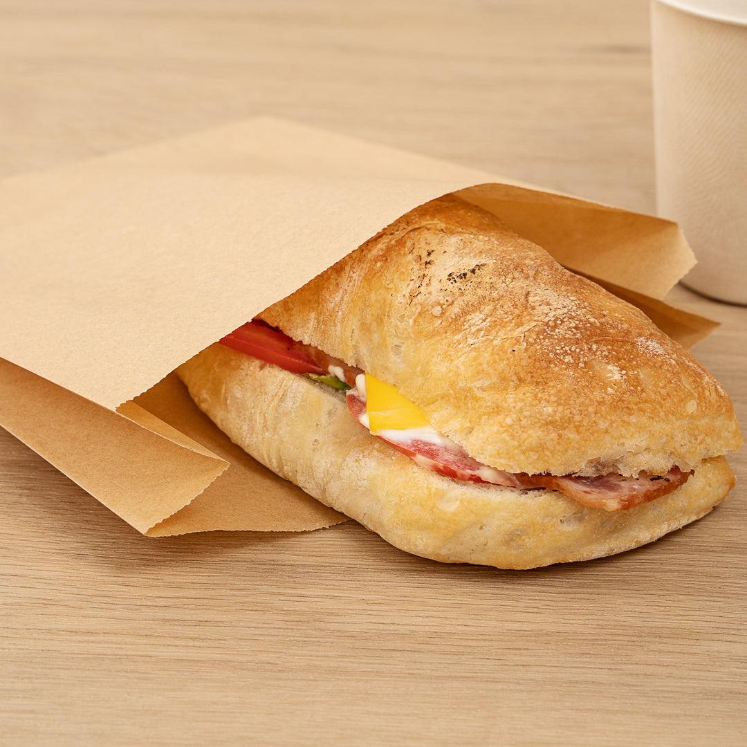 Eco-Friendly Silicone Coated Kraft Paper Sandwich & Snack Bags - 7