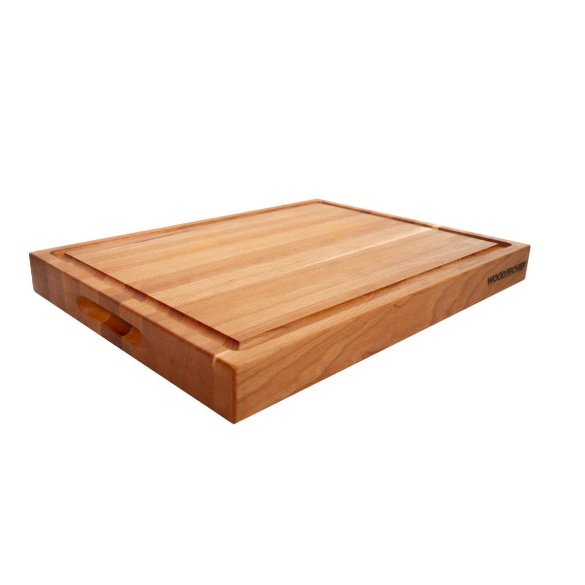 Premium American Cherry Wood Cutting Board - 20x16x1.5 Inch Large Butcher Block with Juice Groove for Meat, Vegetables & Fruits - Durable Kitchen Chopping Board for Cooking, Meal Prep & Entertaining