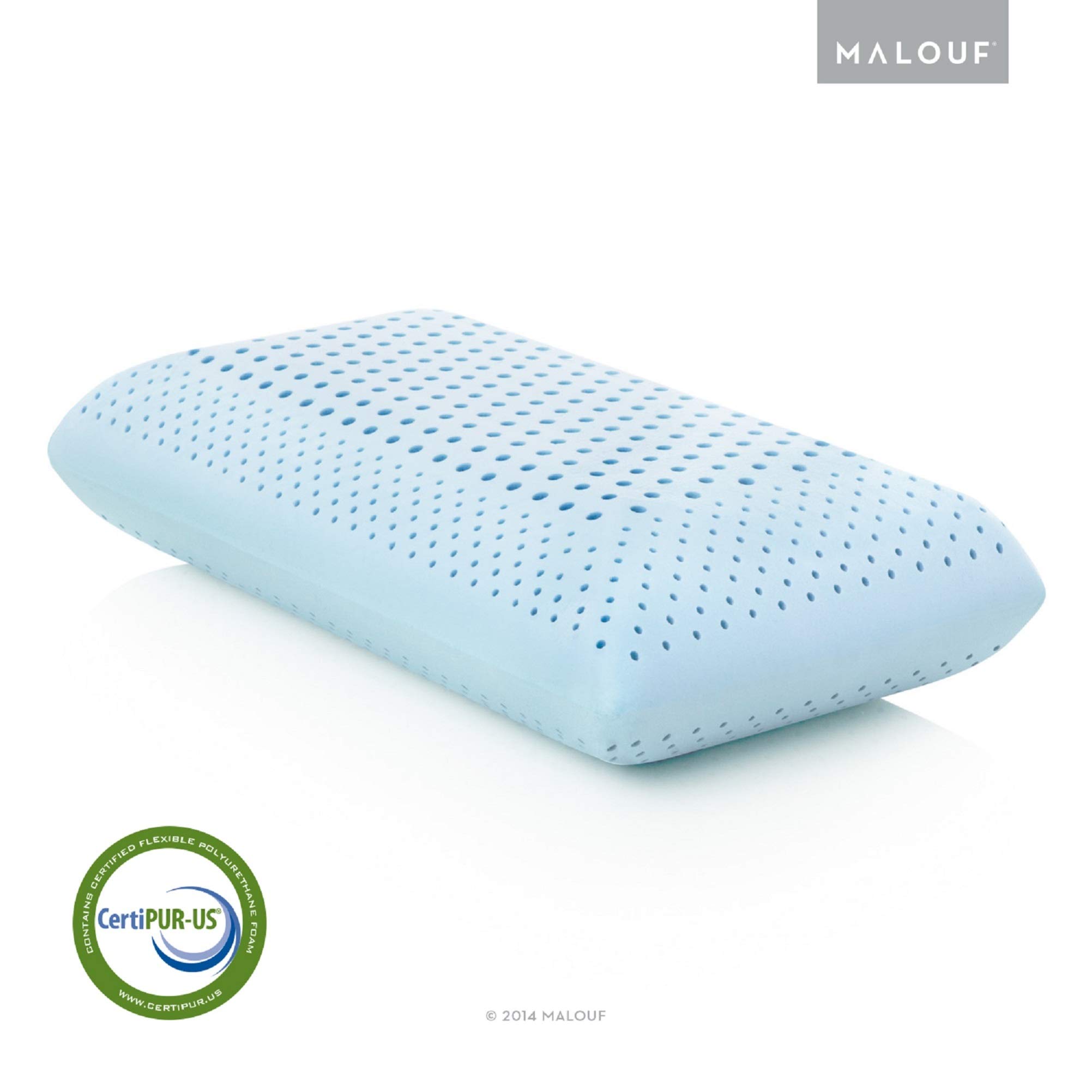 ZONED GEL DOUGH Gel-Infused Memory Foam Pillow for Neck Pain Relief - Queen Size Cooling Bed Pillow with 5-Year Warranty - High Loft Support for Side, Back & Stomach Sleepers - Perfect for Hot Sleepers & Pressure Point Relief