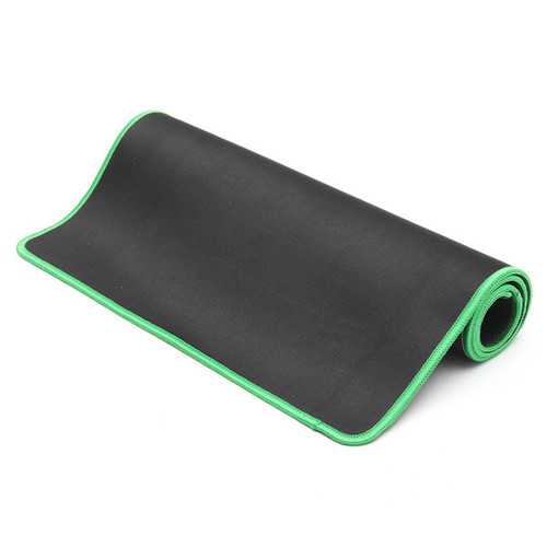 600x300x2mm Black Non-Slip Natural Rubber Desk Mat - Waterproof Keyboard & Mouse Pad for Office, Gaming & Home Workspace