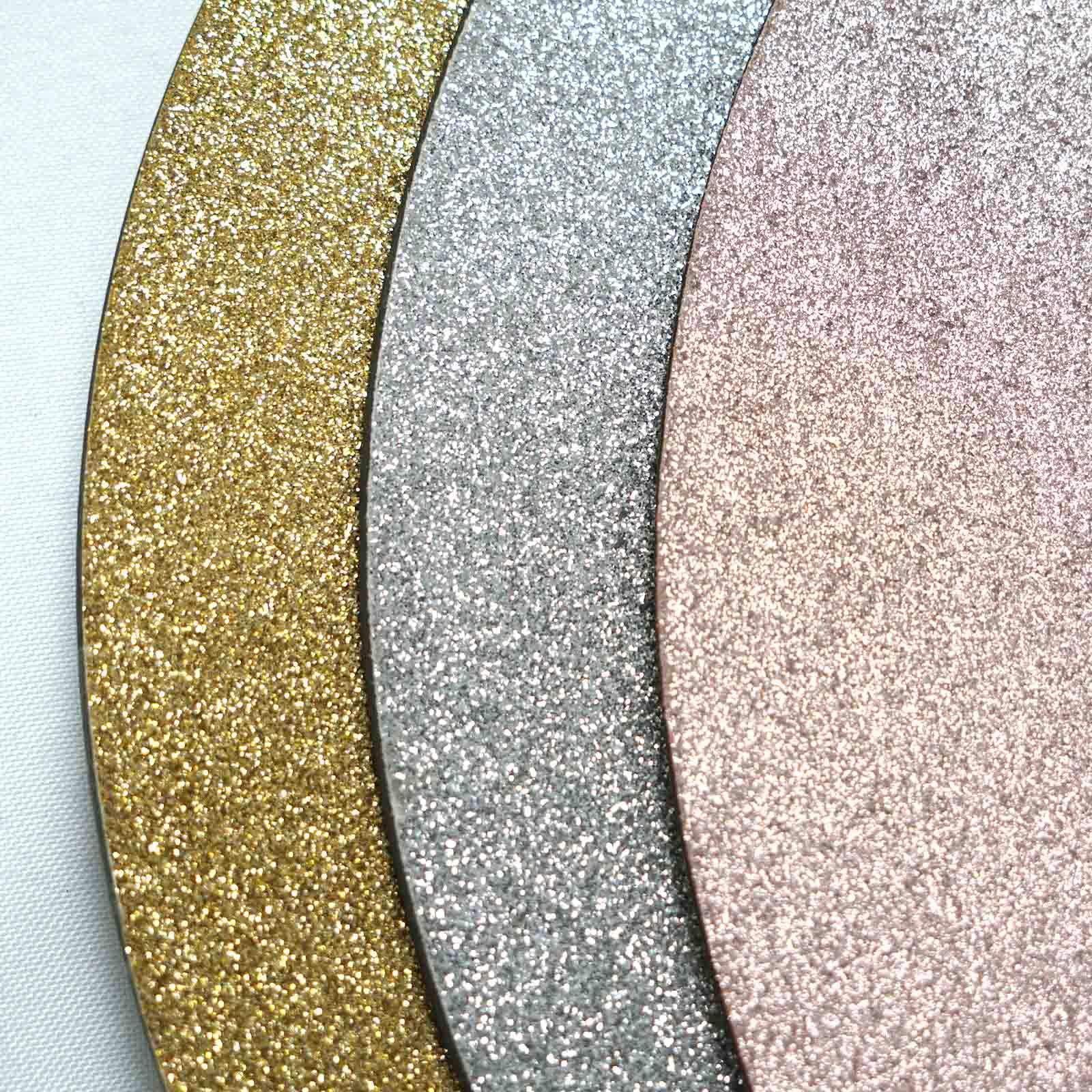 Tiger Chef Silver Charger Plates - 12-Pack Elegant Glitter Wedding Charger Plates for Formal Dinners, Holiday Decor & Special Events - Premium Placemats for Table Setting & Party Decorations