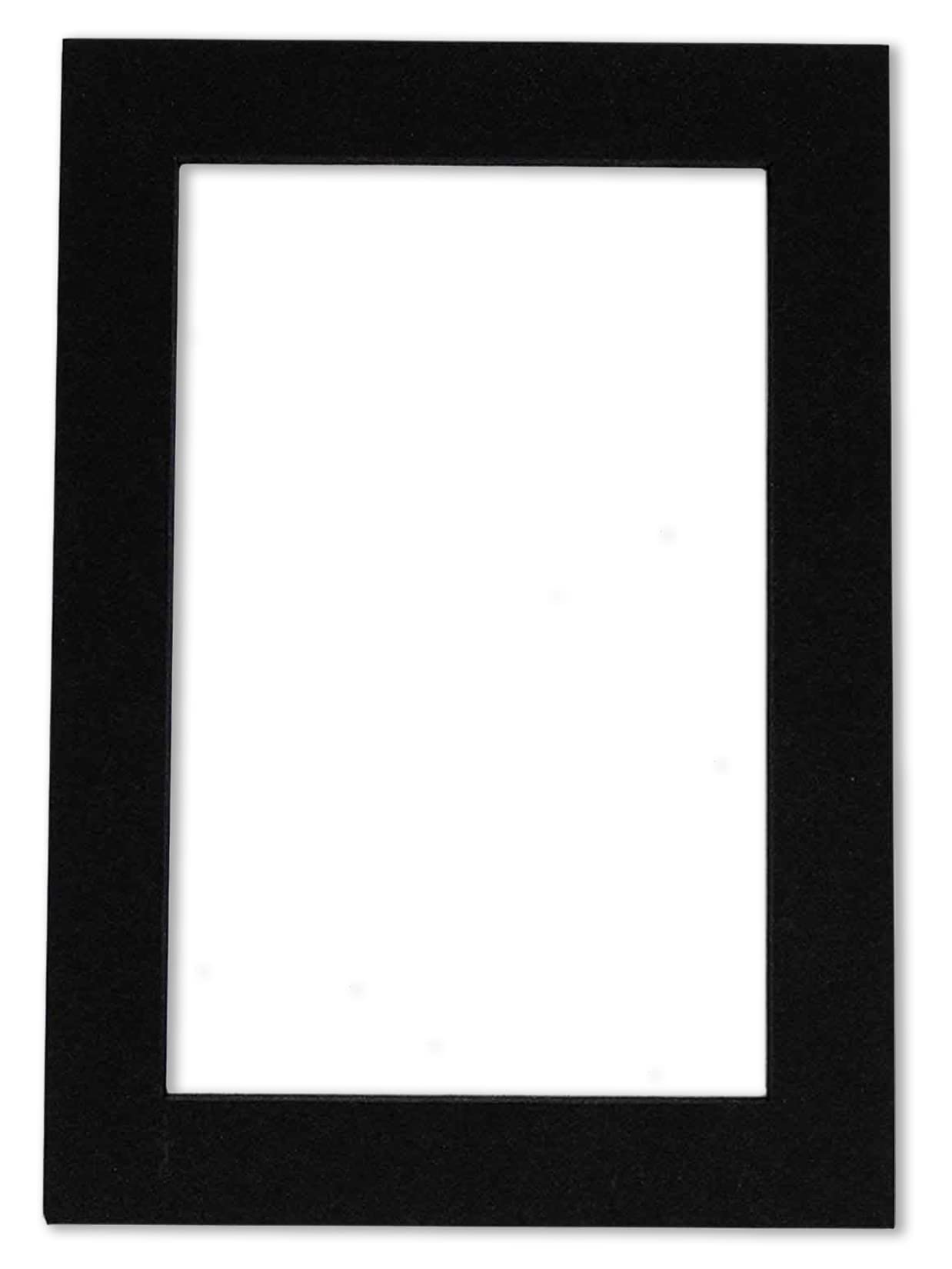 24x36 Acid-Free Black Mat Board with Black Core - Bevel Cut for 8x10 Photos, Includes Backing Board & Self-Seal Crystal Clear Photo Mat Bag - 4-Ply Thickness for Picture Framing, Art Display, and Professional Photography Preservation