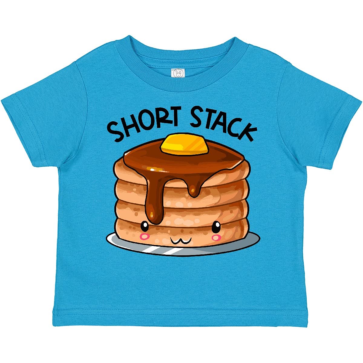 Inktastic Cute Pancake Breakfast Toddler T-Shirt - Adorable Kids Graphic Tee for Boys & Girls - Perfect for Family Breakfast, Weekend Outfits & Playdates