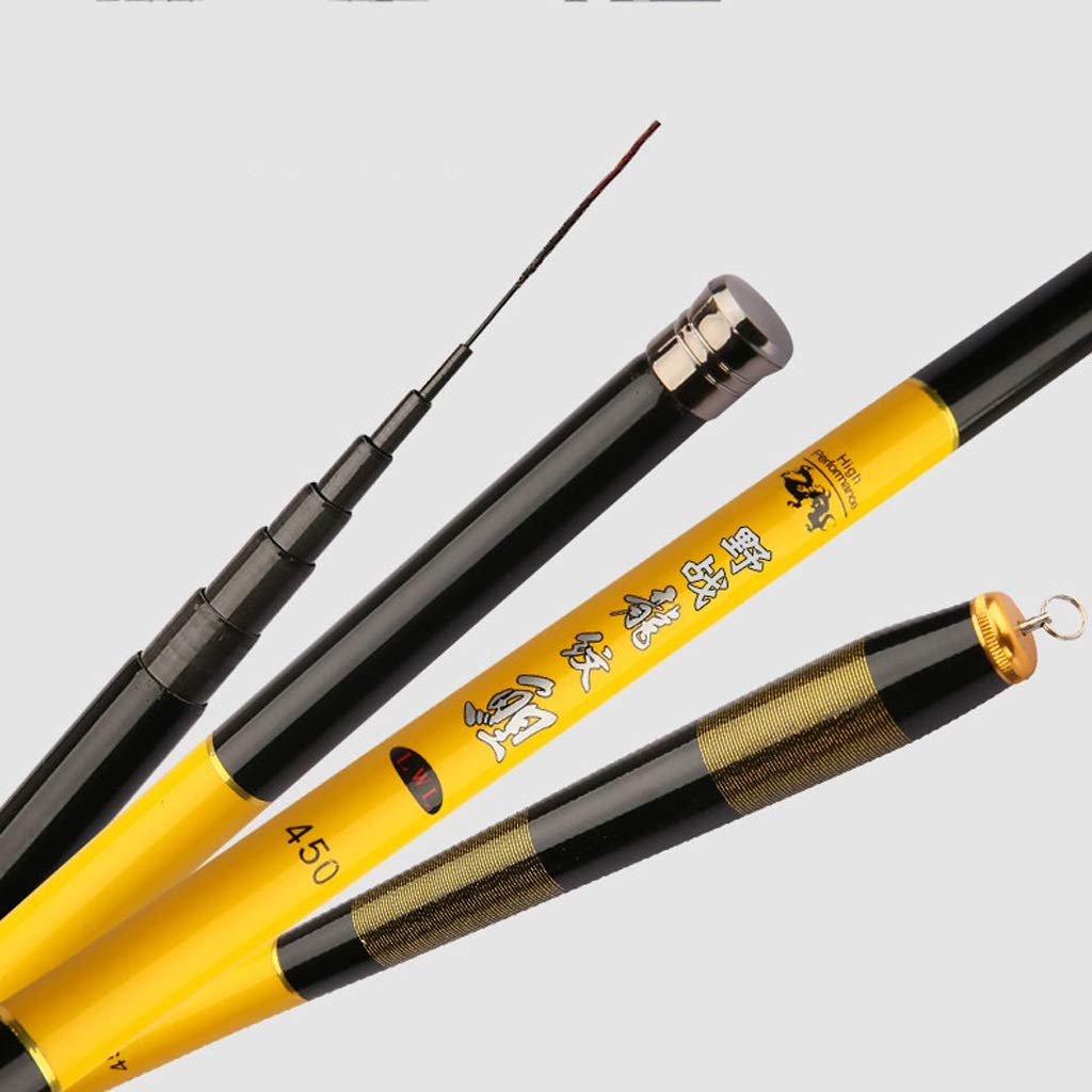 YUXI8541NO Telescopic Fishing Rod - 3.6m Carbon Fiber Ultra Light Travel Fishing Pole with Hard Action for Stream & Freshwater Fishing | Compact Portable Design for Backpacking, Camping & Outdoor Adventures