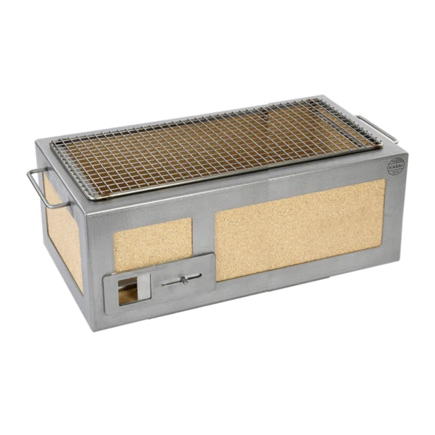 Premium Medium Long Kasai Konro Grill with Durable Stainless Steel Frame V2 - Perfect for Outdoor BBQ, Camping & Backyard Cooking