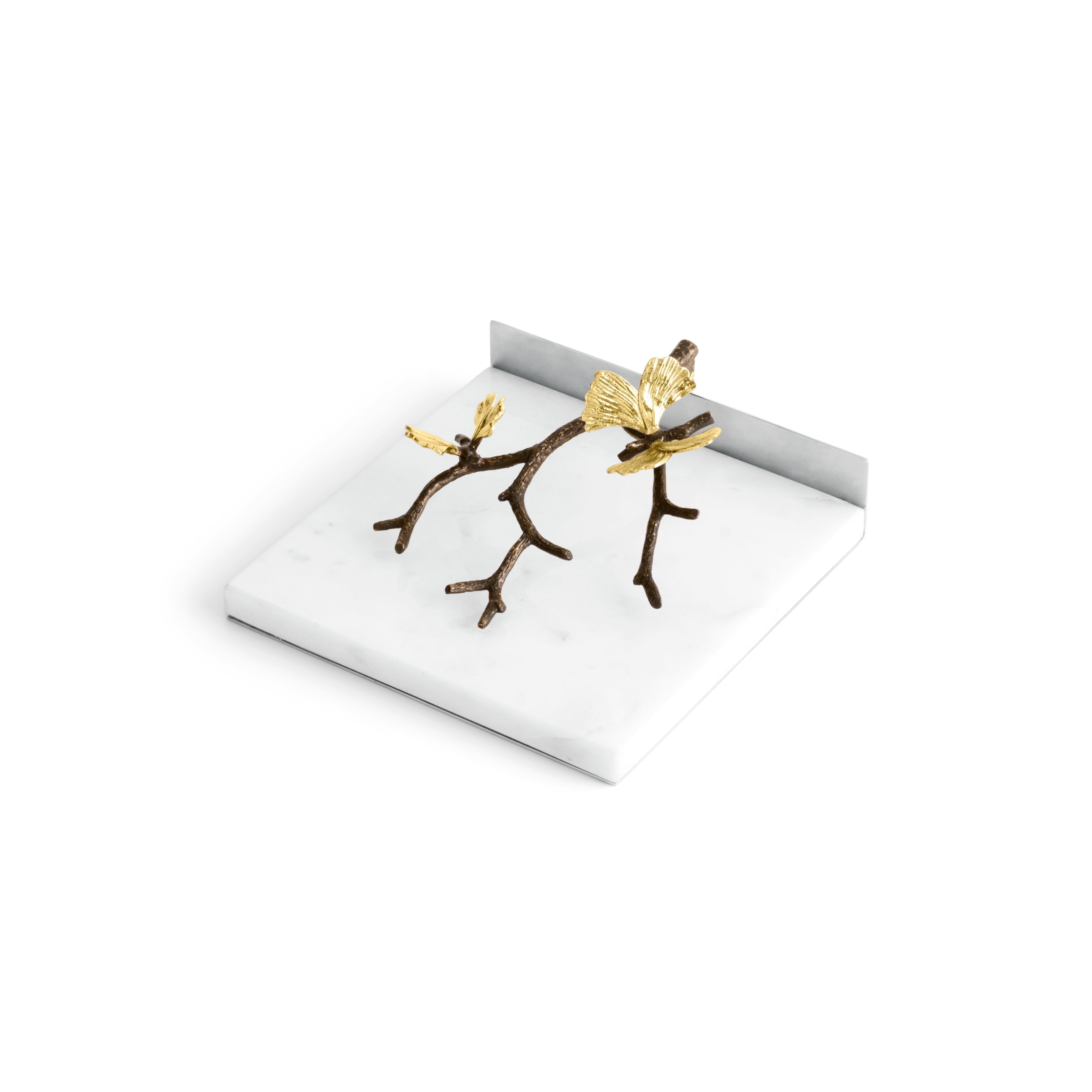 Elegant Butterfly Ginkgo Napkin Holder - Stainless Steel Tableware Organizer for Dining, Kitchen, and Party Decor