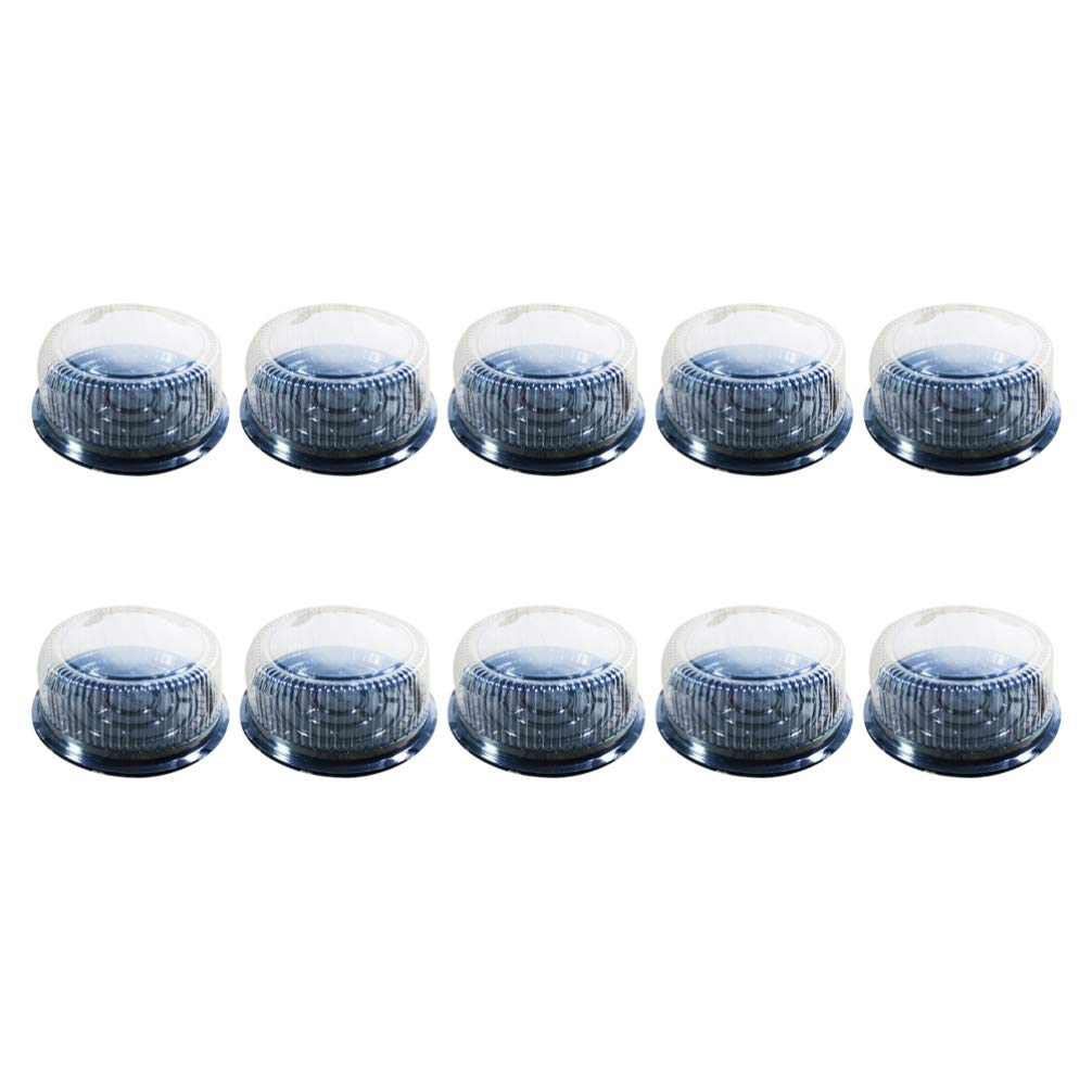 20pcs 8-Inch Clear Round Plastic Cake Containers with Dome Lids - Disposable Cake Boxes for Puff, Moon Cake, Cupcakes & Desserts - Perfect for Bakery, Party, Catering & Food Storage