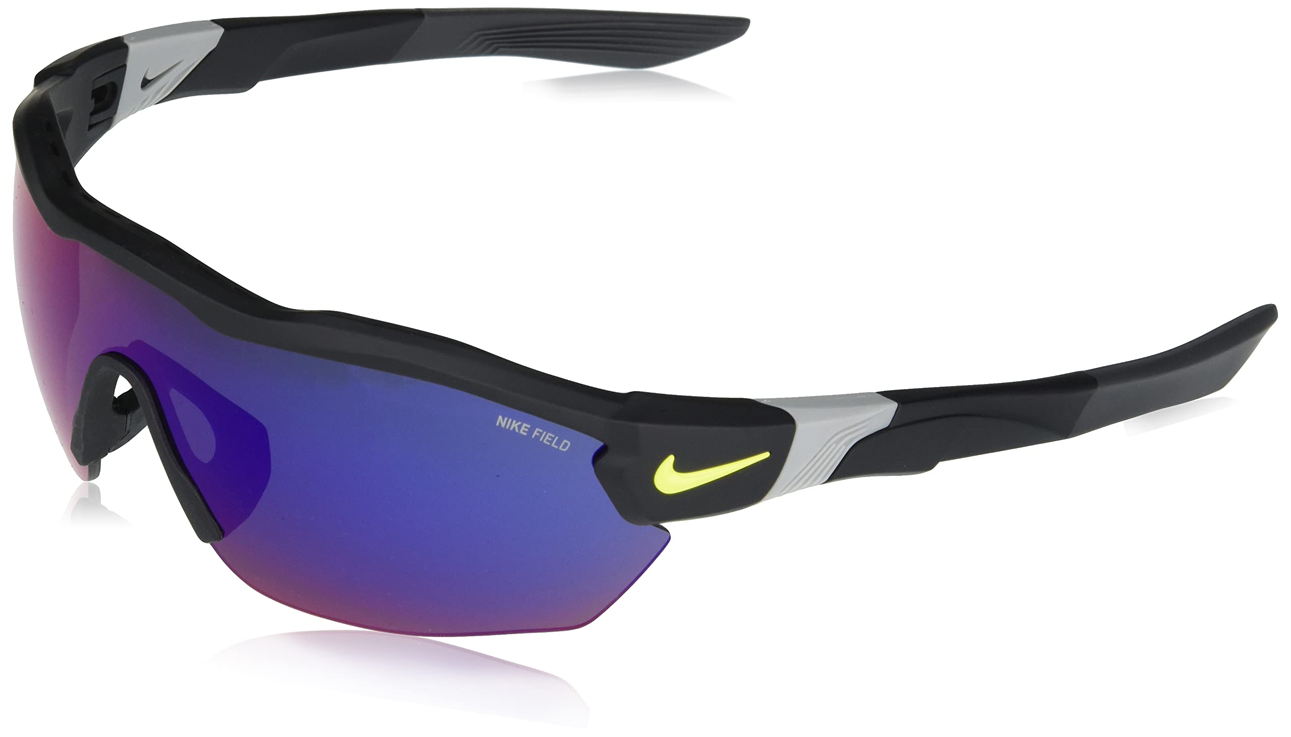 Nike Show X3 Elite L Rectangular Sunglasses for Men & Women - UV Protection Polarized Sports Sunglasses for Running, Cycling & Outdoor Activities