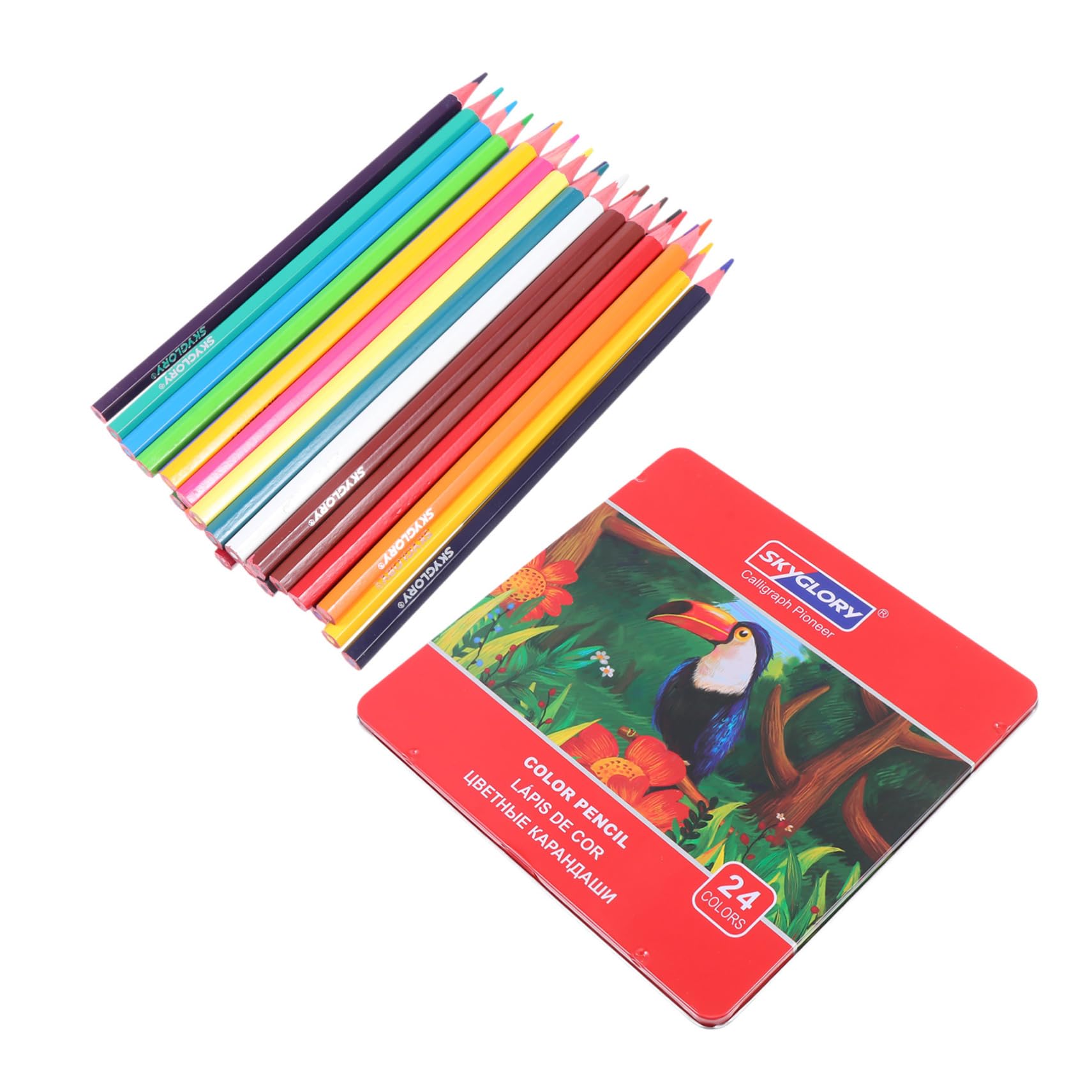 KONTONTY 12-Color Professional Drawing Pencils Set - Artist Grade Colored Pencils & Graphite Sketching Pencils for Adults & Kids - Perfect for Art, Sketching, Coloring Books & School Projects