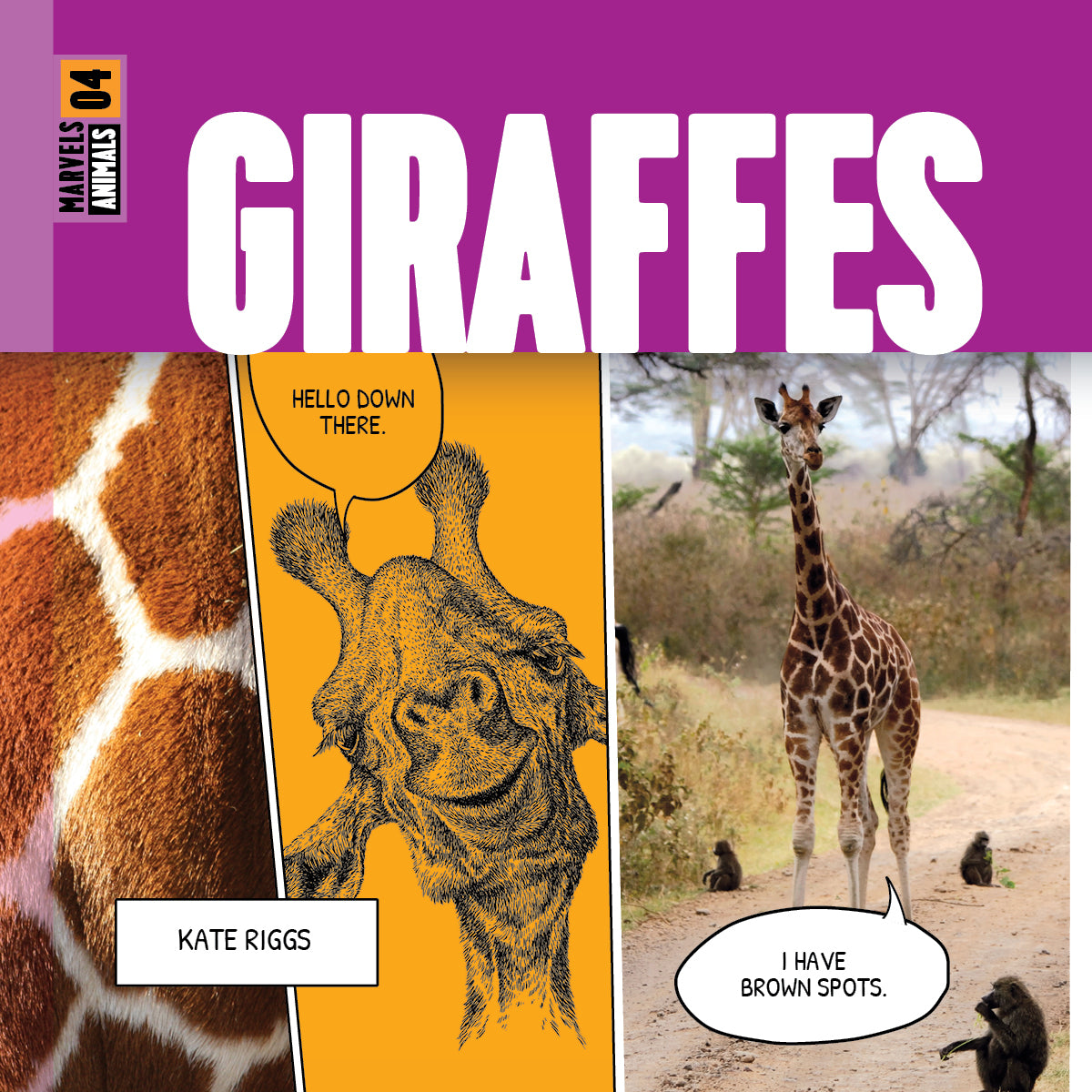 Giraffes Book: 9781640268418 - Wildlife Education & Animal Facts for Kids, Perfect for School Projects & Nature Lovers