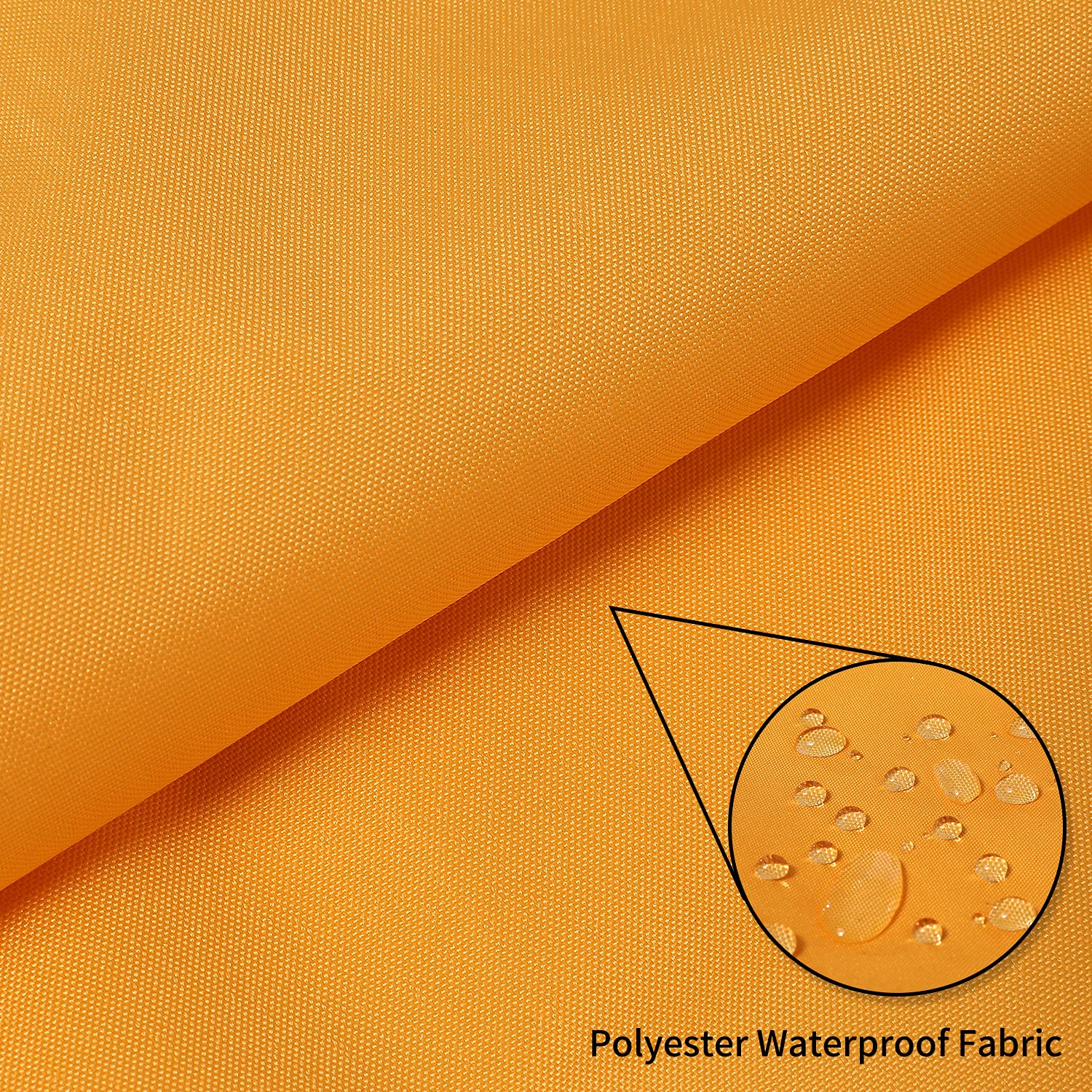 Premium 23'x23'x23' Triangle Shade Sail - UV Blocking, Waterproof Golden Yellow Sun Canopy for Backyard, Patio, Garden & Pool Areas | Outdoor Sun Protection & Stylish Shade Solution
