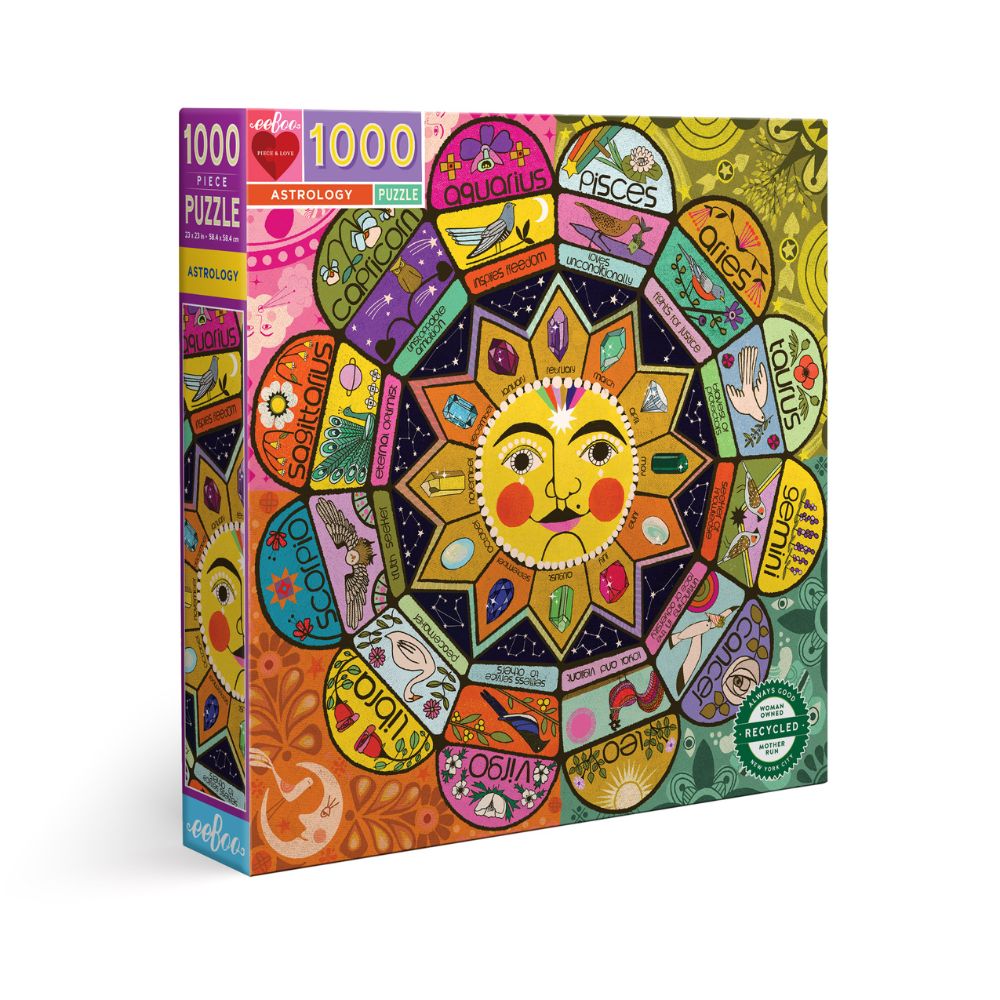 eeBoo Astrology 1000 Piece Jigsaw Puzzle for Adults – Perfect for Relaxation, Meditation & Home Decor