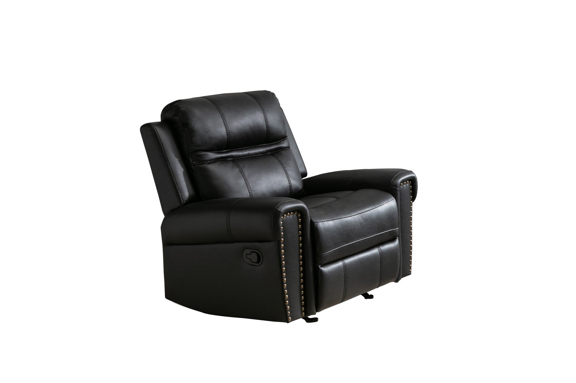 Emerson Black Reclining Living Room Furniture Set - 3-Piece Sofa and Loveseat with Cup Holders | Perfect for Family Movie Nights and Home Theater Seating