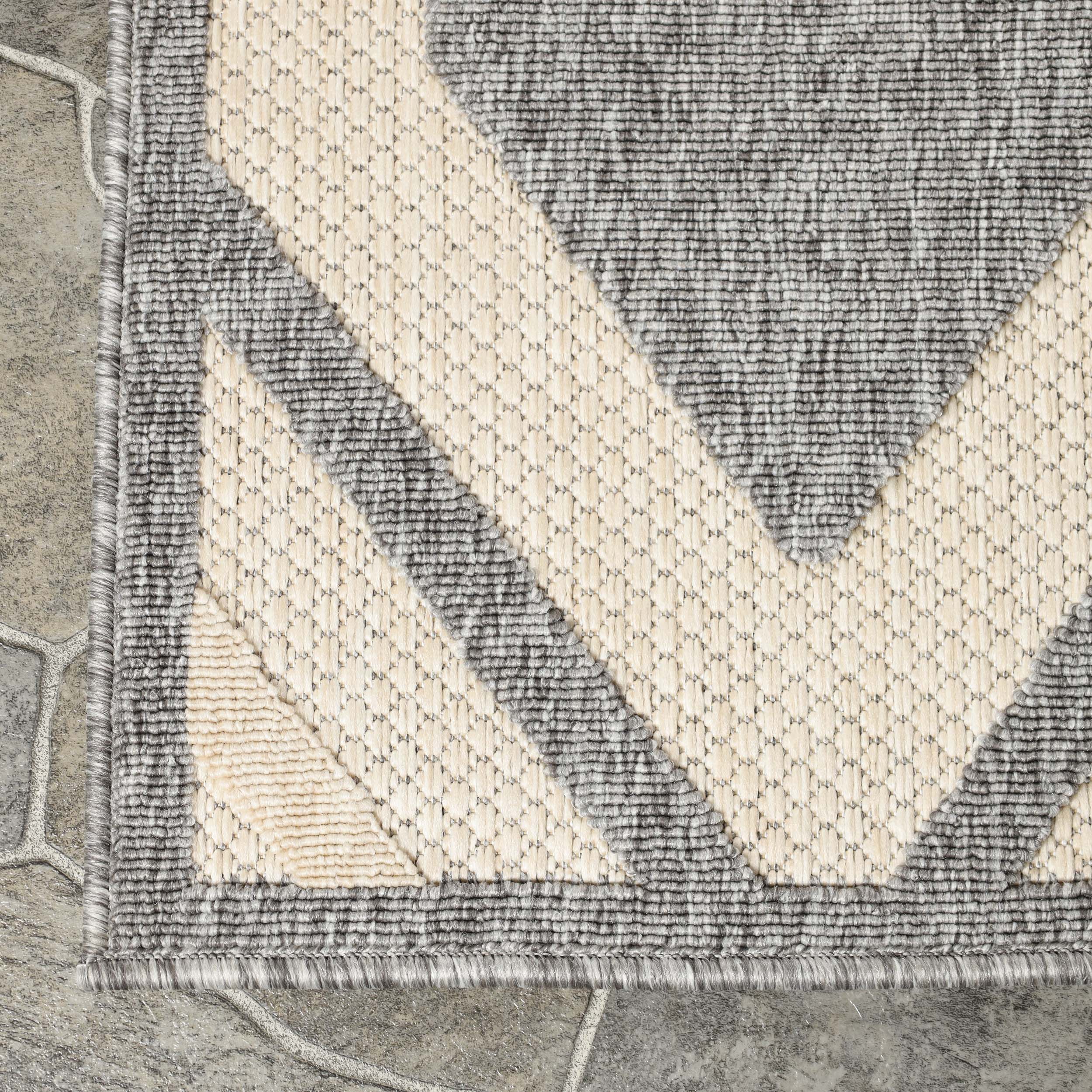 Daelyn Modern Diamond Lattice Indoor Outdoor Area Rug - Non-Slip Soft Living Room Bedroom Rug for Home Decor