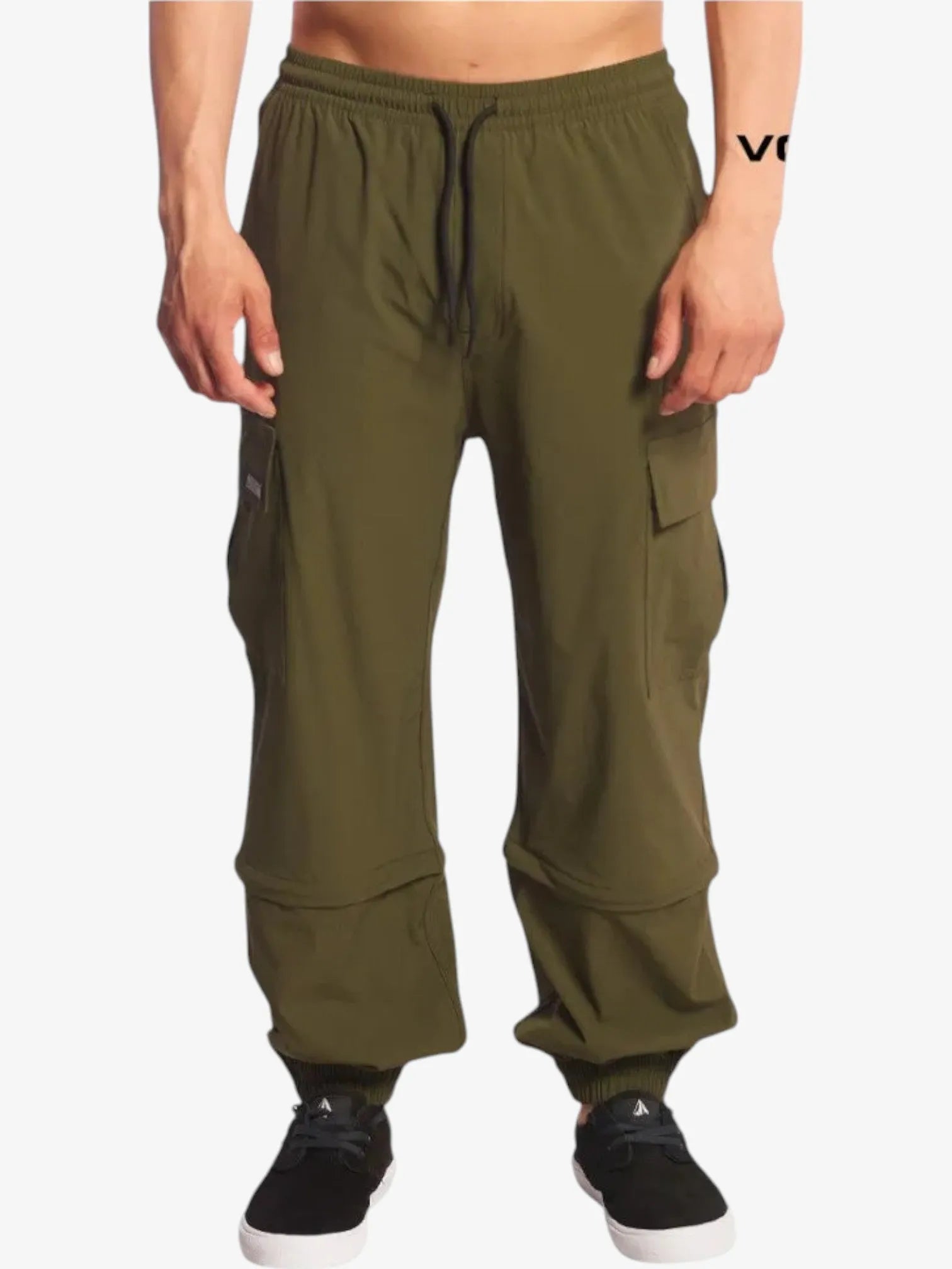 Volcom Ripstop Cargo Pants for Men - Durable Fisher Green Tactical Pants for Outdoor, Hiking, and Casual Wear