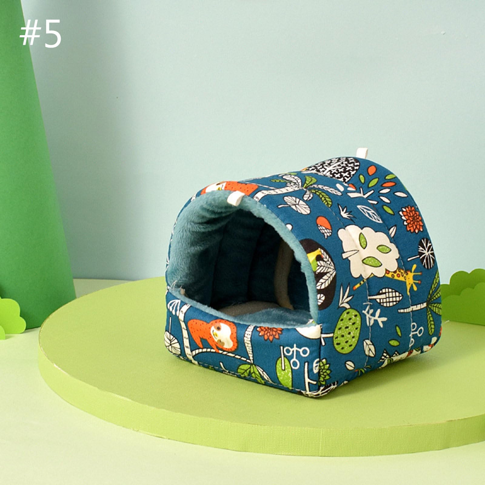 Cozy Hamster Hammock Bed - Soft Hanging Small Animal House for Hamsters, Chinchillas & Squirrels - Cute Printed Habitat Decor for Cage Accessories - Perfect for Playtime & Nap Time