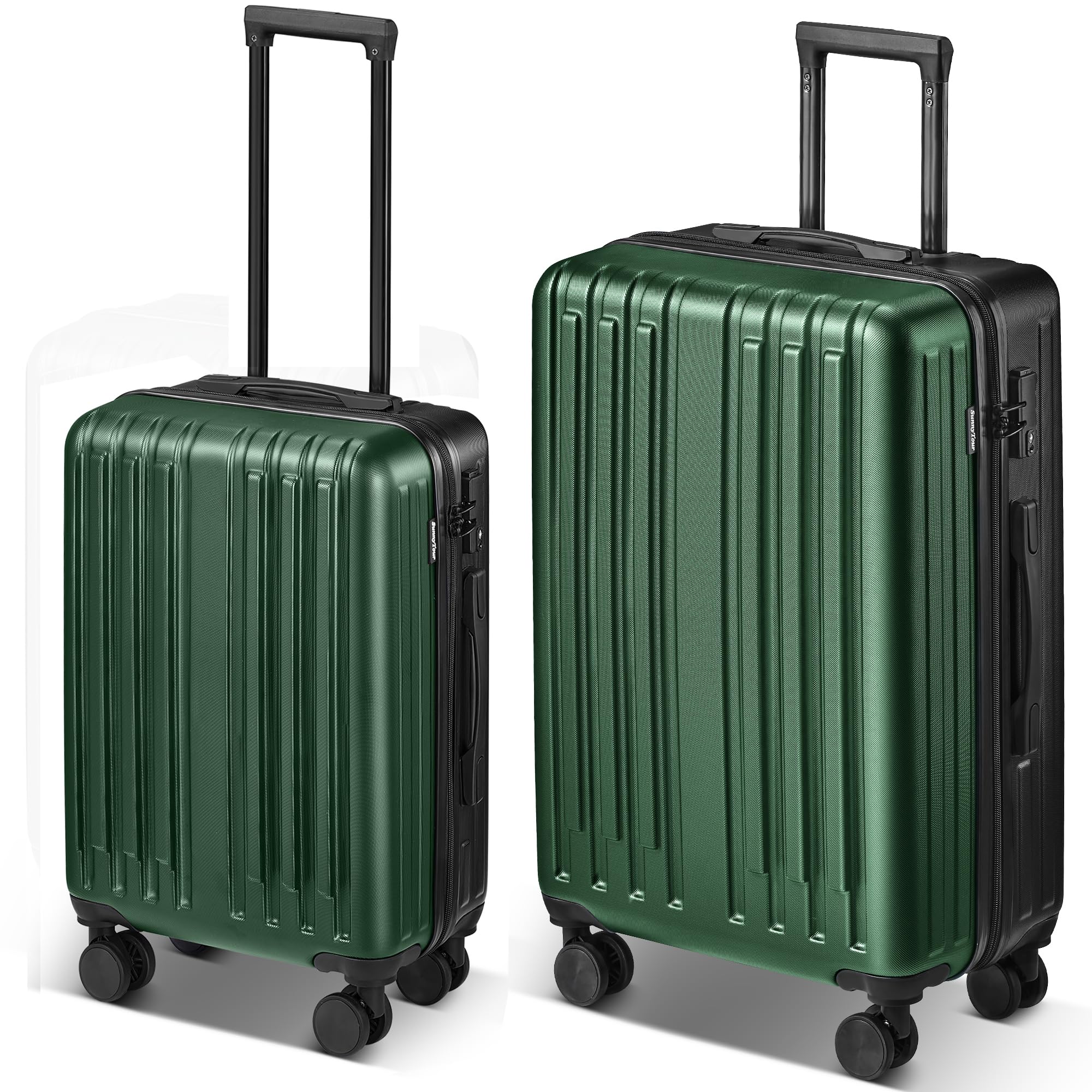 2-Piece Lightweight Hardside Luggage Set with 360° Spinner Wheels - 20
