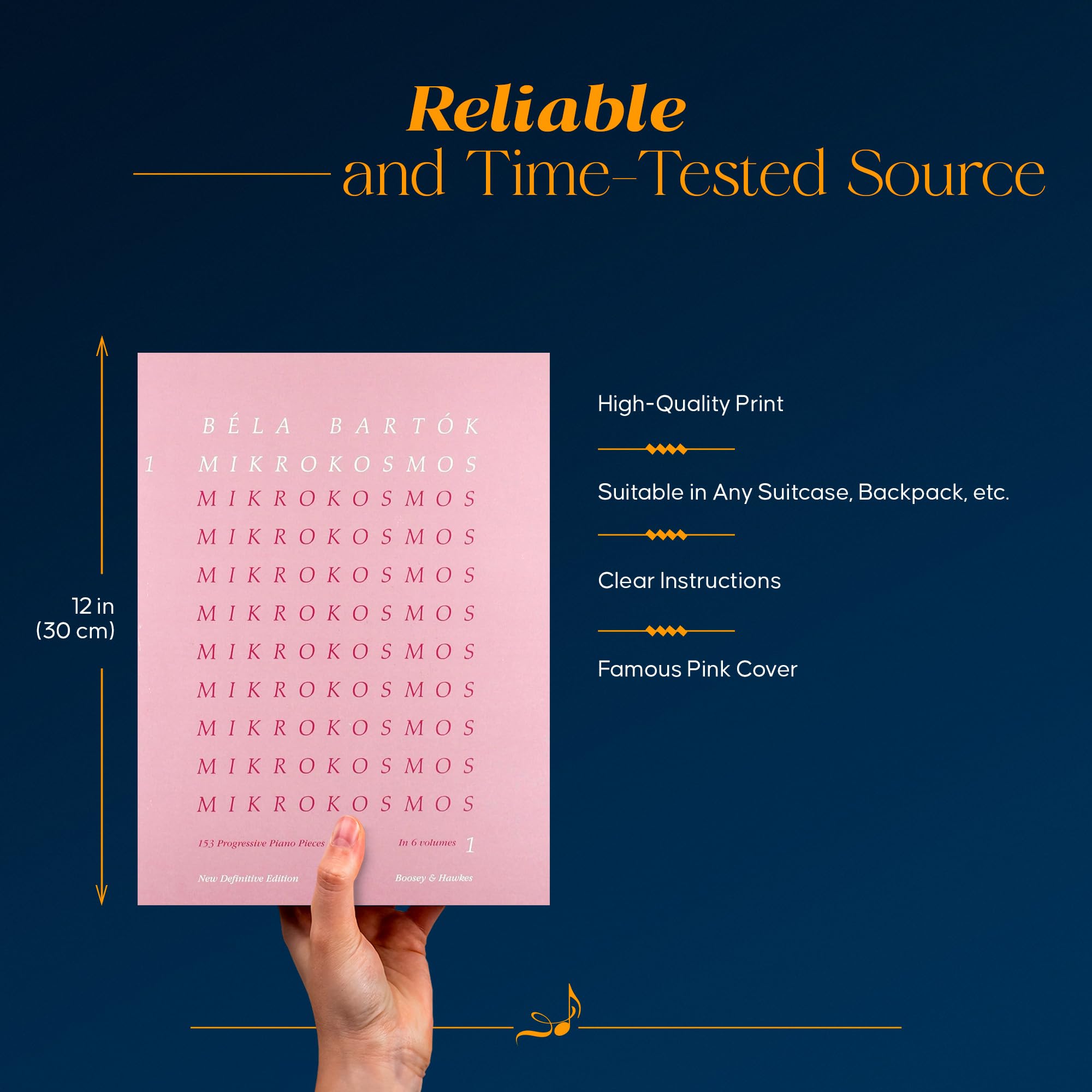 Mikrokosmos Volume 1 (Pink) - Classical Piano Solo Book with Music Theory & Exercises | English, French, German, Hungarian Sheet Music | Perfect for Piano Lessons, Practice & Performance