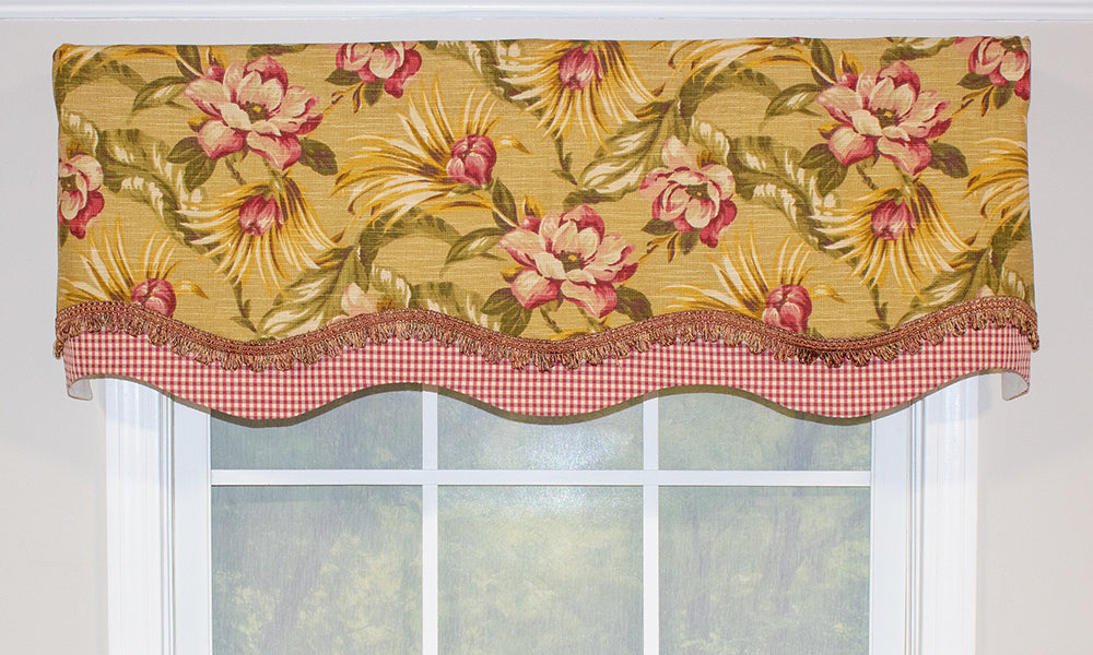 Malibu Palm Glory Valance - Tropical Window Curtain Valance for Beach House & Coastal Decor - Perfect for Living Room, Bedroom, and Bathroom