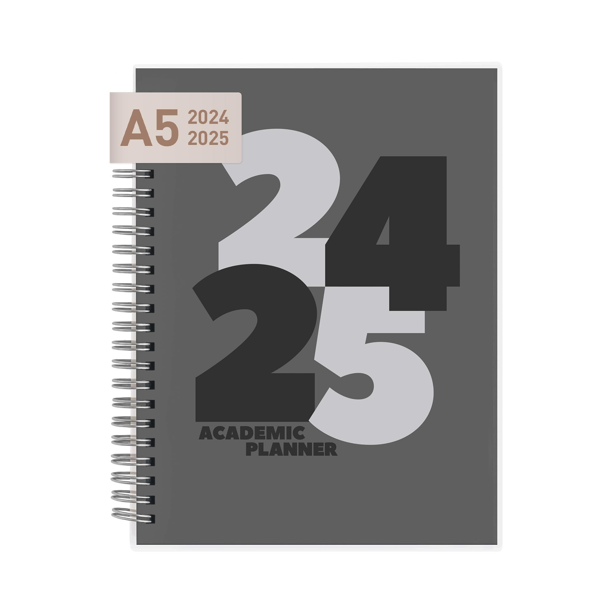 Riley's 2024-2025 Academic Planner - 18-Month Weekly & Monthly Organizer with Sturdy Cover, Notes Pages & Twin-Wire Binding (8x6 Inch, Black) - Perfect for Students, Professionals & Goal Tracking