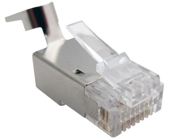 Shielded CAT6 RJ45 Ethernet Connector - OD Under 8.0mm for High-Speed Network Cabling & Server Installations