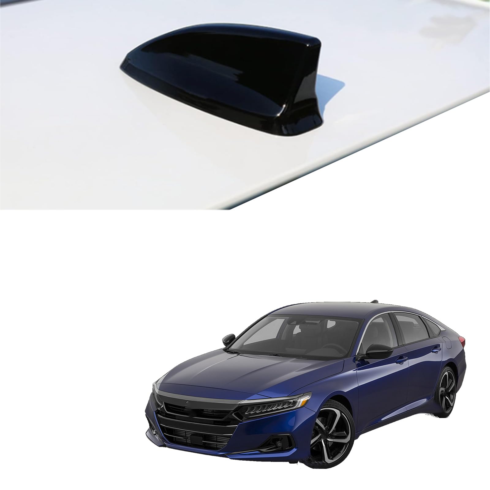 2018-2022 Honda Accord Shark Fin Antenna Cover - Black Car Exterior Accessory | Weatherproof Aerial Topper for Enhanced Style & Protection | Perfect for Daily Commute, Road Trips & Car Shows
