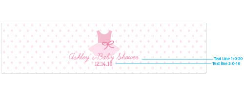 Custom Water Bottle Labels - Personalized Tutu Cute Designs for Kids' Parties, School Events & Baby Showers | Reusable & Waterproof Stickers