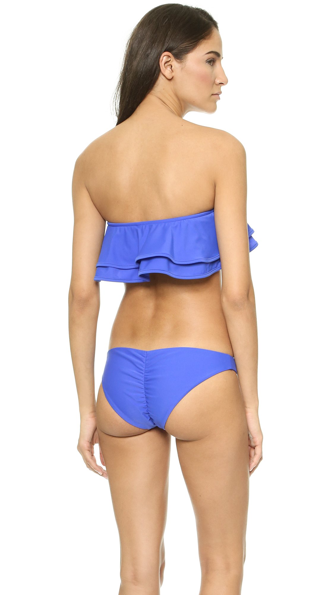 Zinke Women's Reese Bandeau Bikini Top - Ultramarine Blue Swimwear, Small Size - Perfect for Beach Vacations, Pool Parties & Summer Getaways