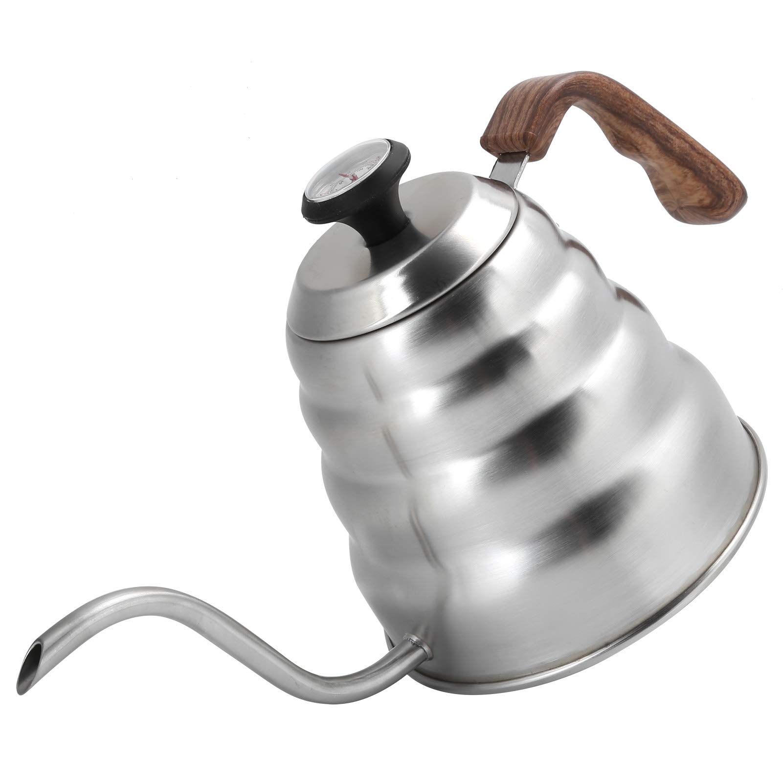 Premium Gooseneck Pour Over Kettle with Built-in Thermometer - Stainless Steel Coffee & Tea Pot for Home, Cafe, and Restaurant Use - Perfect for Pour Over Coffee, Tea Brewing, and Specialty Drinks