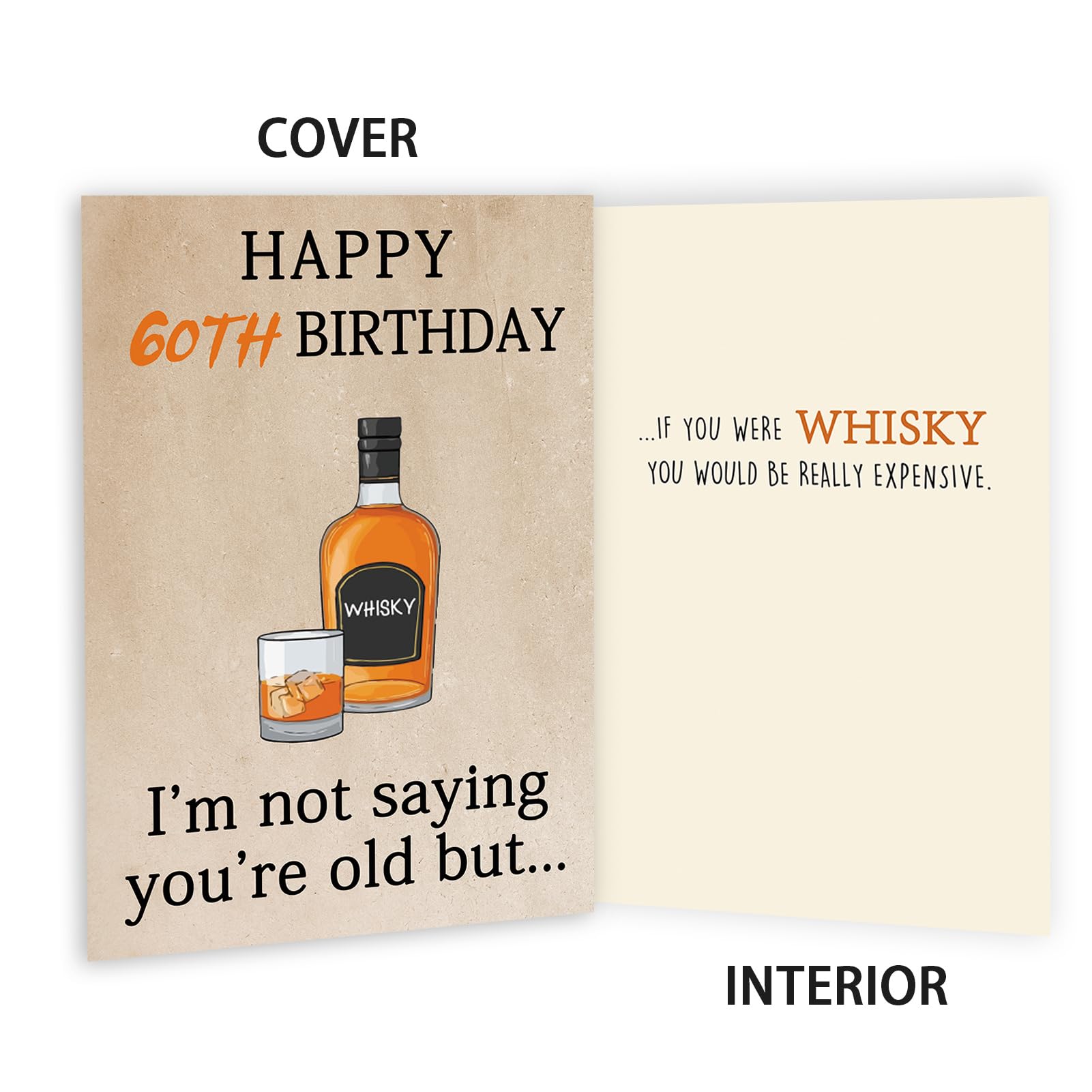 Funny 60th Birthday Card & Gift Set for Women & Men - Thoughtful 60th Birthday Decorations for Mom, Dad, Grandma & Grandpa - Perfect 60 Year Old Birthday Present - Great for Milestone Celebrations, Retirement Parties & Family Gatherings