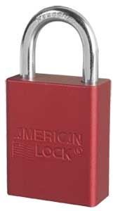 American Lock A1105RED Aluminum Safety Lockout Padlock - Red | OSHA Compliant, Industrial Use, Electrical Panel & Equipment Security