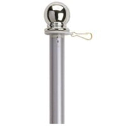 60731CAN 5-Foot Aluminum Pole with Brush - Lightweight Telescopic Cleaning Tool for Windows, Gutters, and Outdoor Surfaces - Perfect for Home Maintenance and Professional Use
