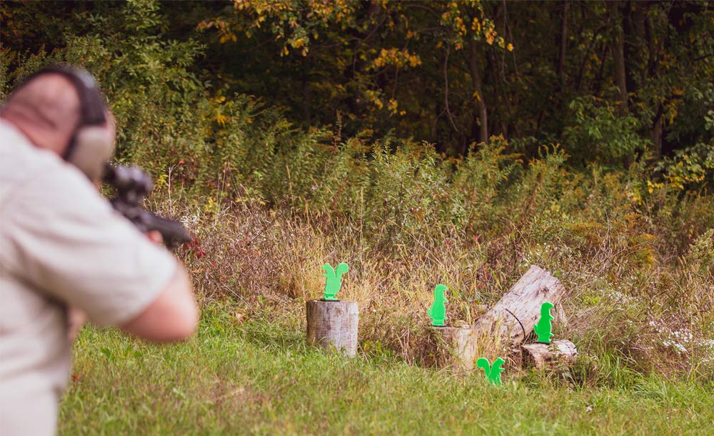 Throom - Self Healing Shooting Targets for Pistol & Rifle | Reactive Prairie Dog Knockdown Gun Targets | Indoor & Outdoor Range Use | Ricochet Free | Perfect for Training, Competition & Tactical Practice