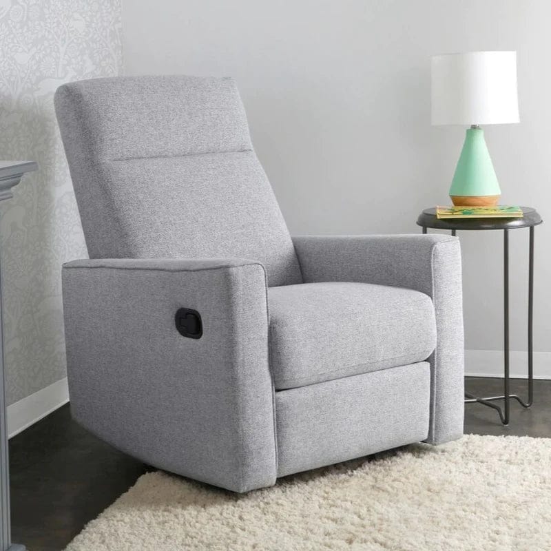 Comfortable Second Story Home Grove Swivel Recliner Chair - Modern Living Room Furniture for Relaxing & Lounging - Perfect for Small Spaces, Apartments and Cozy Homes