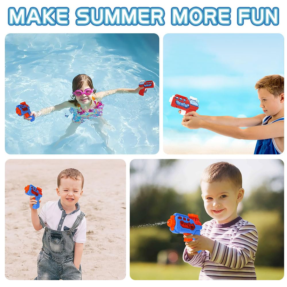 2 Pack Water Guns for Kids - Mini Water Blaster & Squirt Gun Toys for Boys & Girls - Fun Outdoor Water Fighting Toys for Pool, Beach & Summer Play - Perfect Summer Gifts for Outdoor Activities