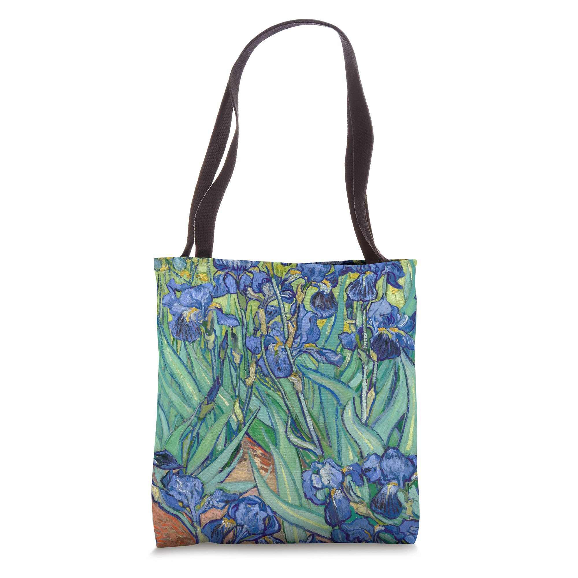 Van Gogh Irises Modern Art Tote Bag - Reusable Canvas Shopping Bag for Women & Men - Perfect Gift for Art Lovers, Museum Visitors & Book Lovers (Great for Groceries, Beach & Daily Use)