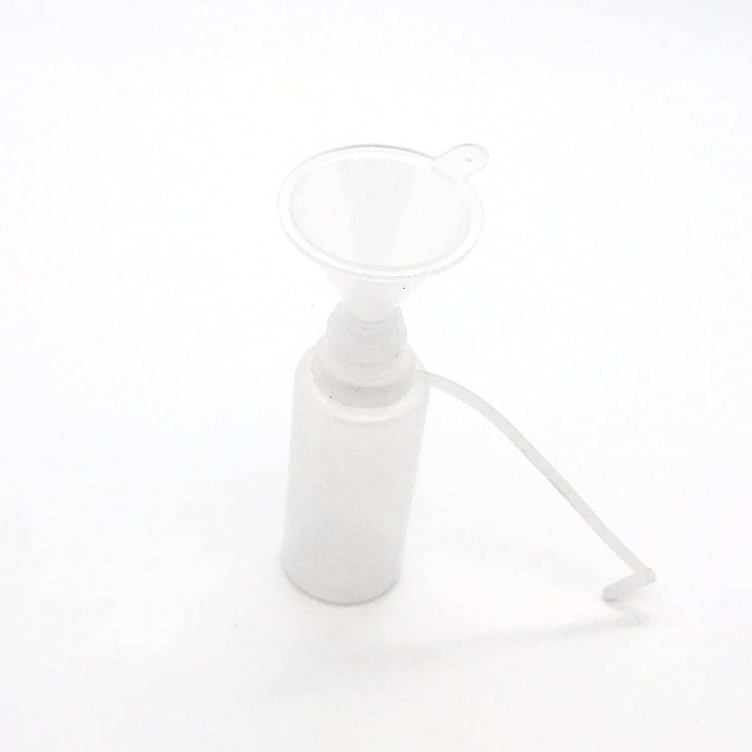 18-Piece Precision Tip Applicator Bottles (0.5 oz) - Translucent Glue Dispensing Bottles with 2 Funnels & Multi-Color Lids - Ideal for DIY Crafts, Nail Art, Resin Projects, and Small Liquid Applications