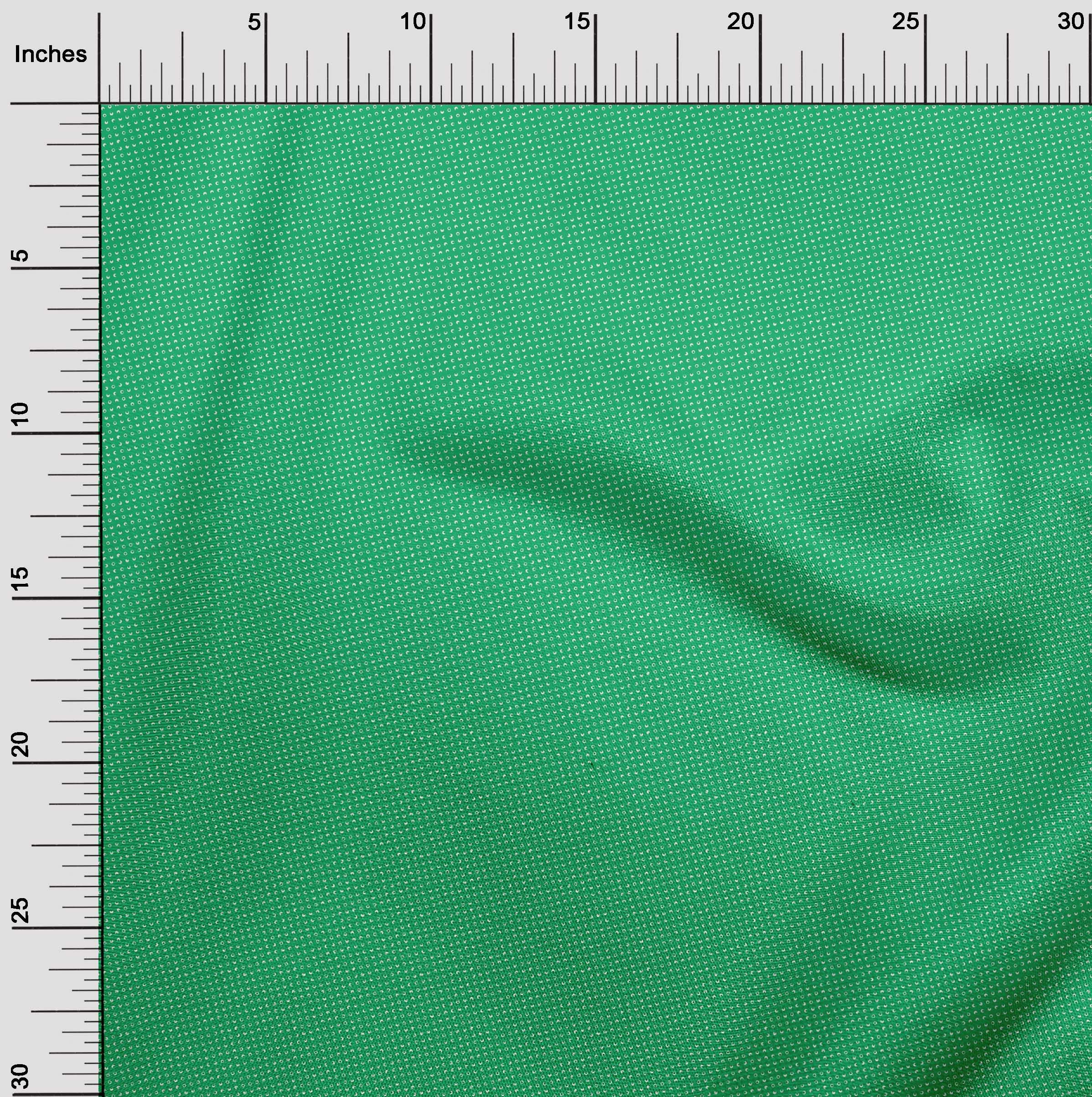 oneOone Rayon Green Fabric with Dots - 56 Inch Wide Printed Sewing Material by The Yard for DIY Clothing & Crafts | Perfect for Dresses, Skirts, and Home Decor Projects