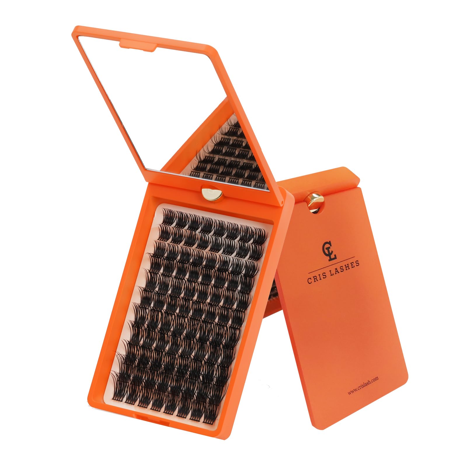 Premium 88-Piece DIY Eyelash Extension Kit - Mixed 12-18mm D Curl Lash Clusters, Super Soft Individual Lashes with 360° Reversible Mirror Box (Feather Curl-D Mix) for Professional Salon & Home Use