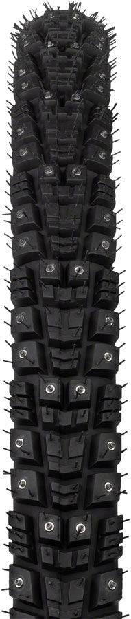45NRTH Gravdal Tubeless Folding Bike Tire - 700x45, Black, 60 TPI, 240 Concave Carbide Studs (11000217) | Winter Cycling, Snow & Ice Traction, Fat Bike Commuting, Off-Road Adventures